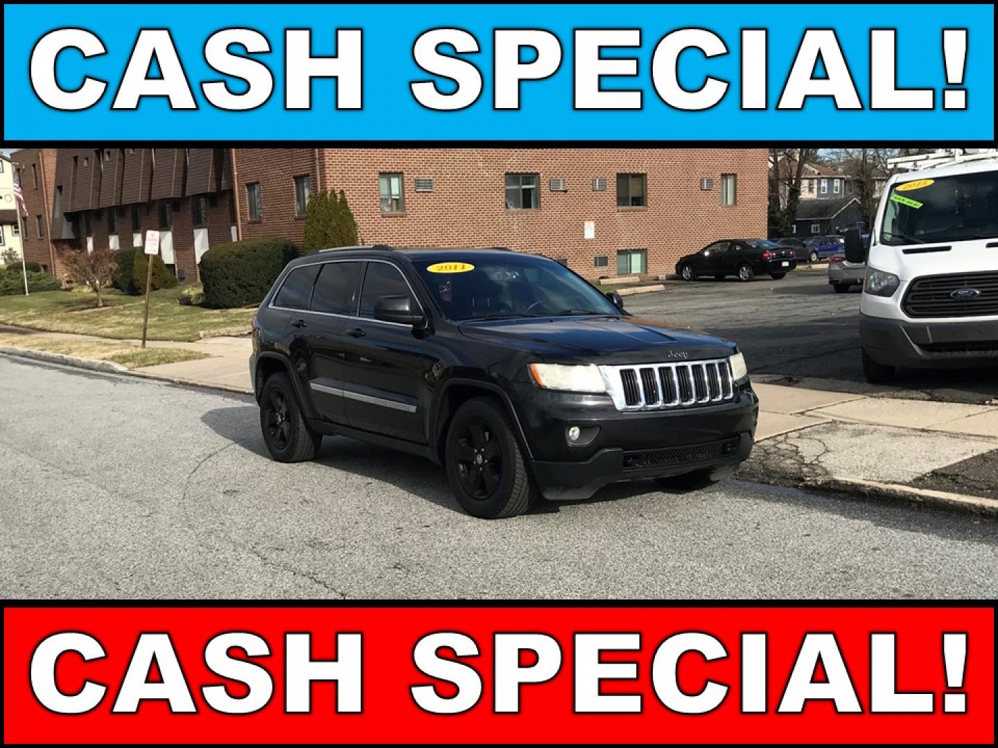 2011 Black /Black Jeep Grand Cherokee Laredo 4WD (1J4RR4GG9BC) with an 3.6L V6 DOHC 24V engine, 5-Speed Automatic transmission, located at 577 Chester Pike, Prospect Park, PA, 19076, (610) 237-1015, 39.886154, -75.302338 - Photo#0