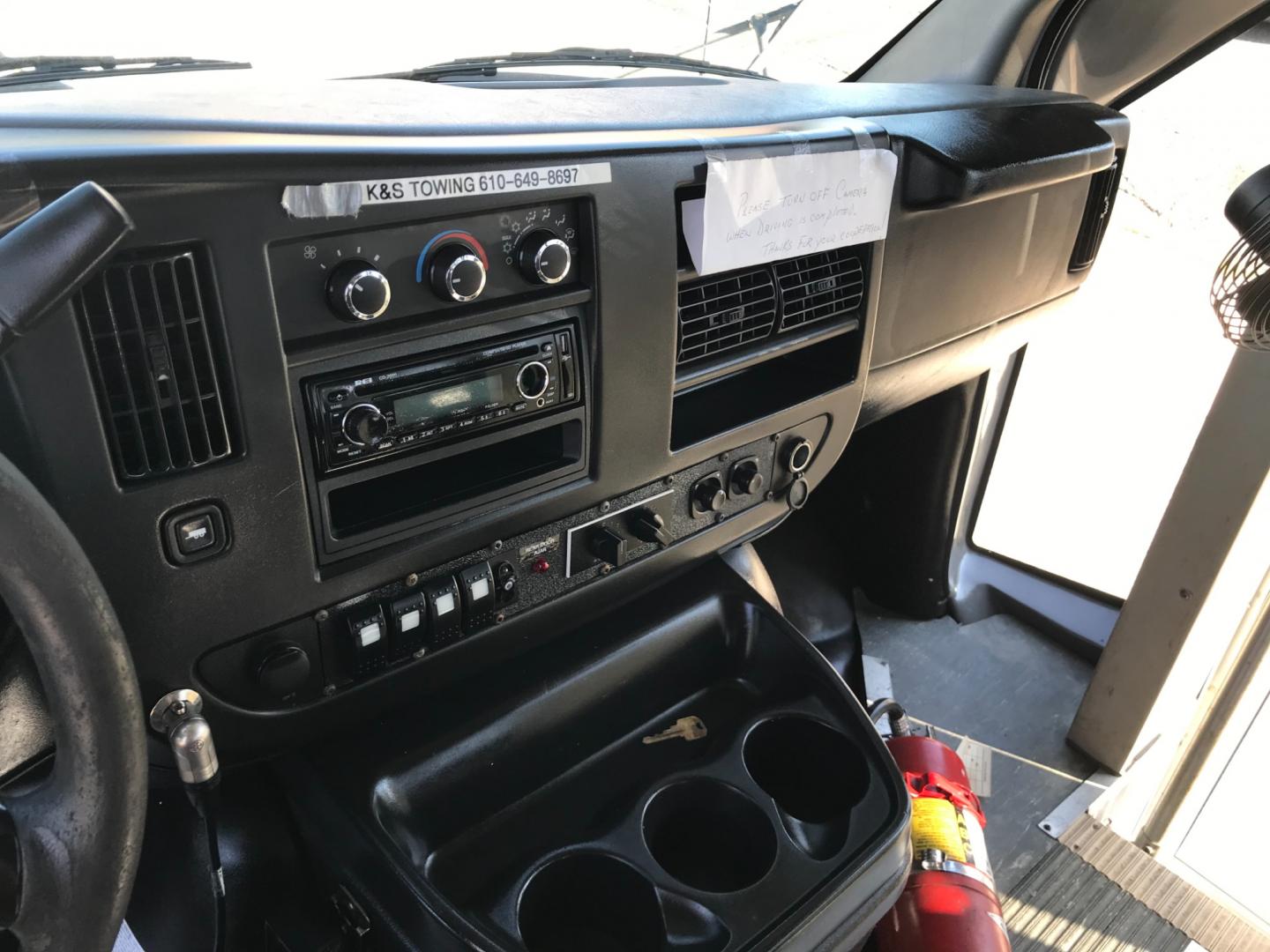 2012 White /Gray Chevrolet Express 3500 BUS (1GB3G3BLXC1) with an 6.6L engine, Automatic transmission, located at 577 Chester Pike, Prospect Park, PA, 19076, (610) 237-1015, 39.886154, -75.302338 - Photo#9