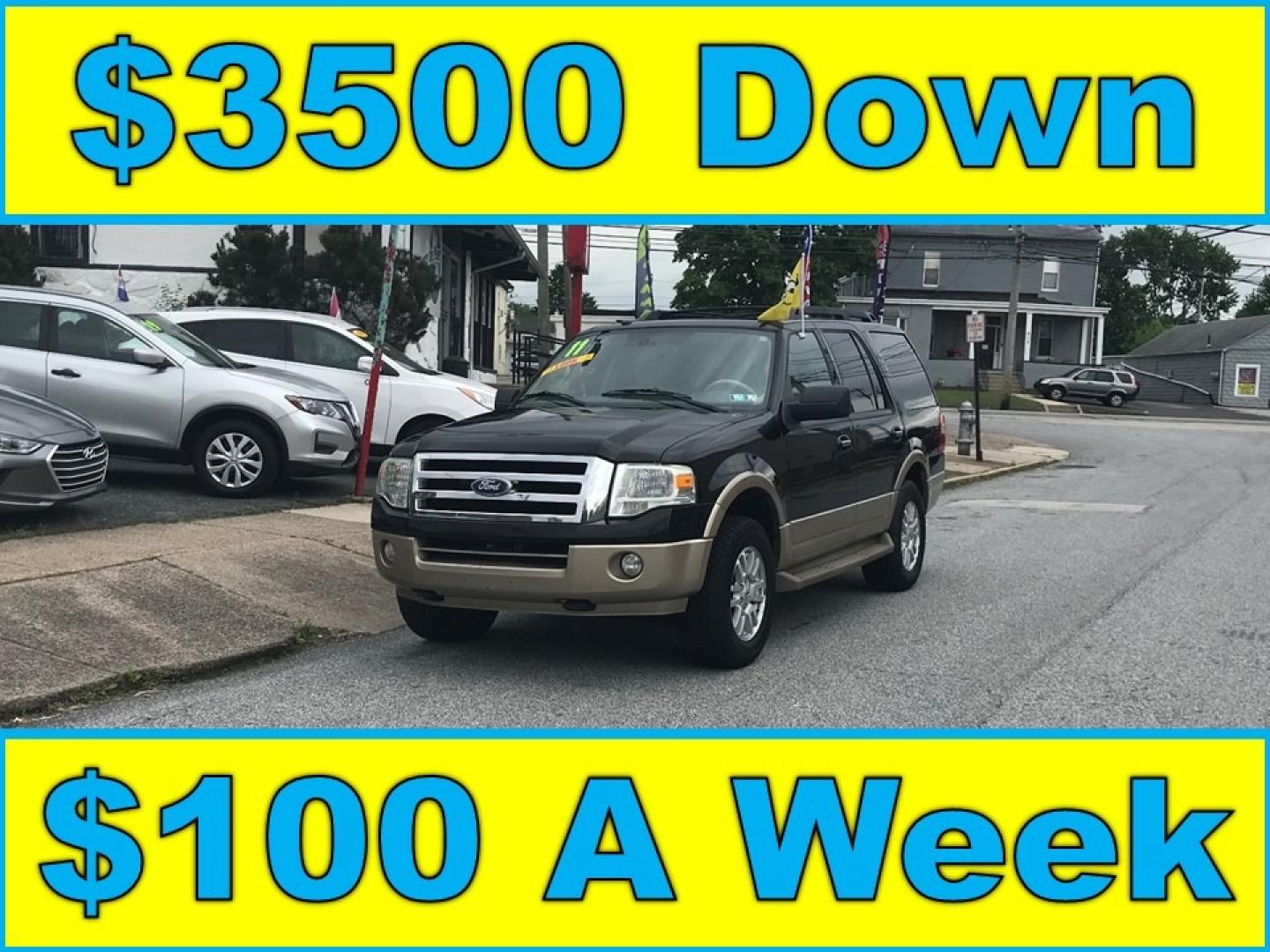 2011 Black /Tan Ford Expedition XLT (1FMJU1J59BE) with an 5.4 engine, Automatic transmission, located at 577 Chester Pike, Prospect Park, PA, 19076, (610) 237-1015, 39.886154, -75.302338 - Photo#0