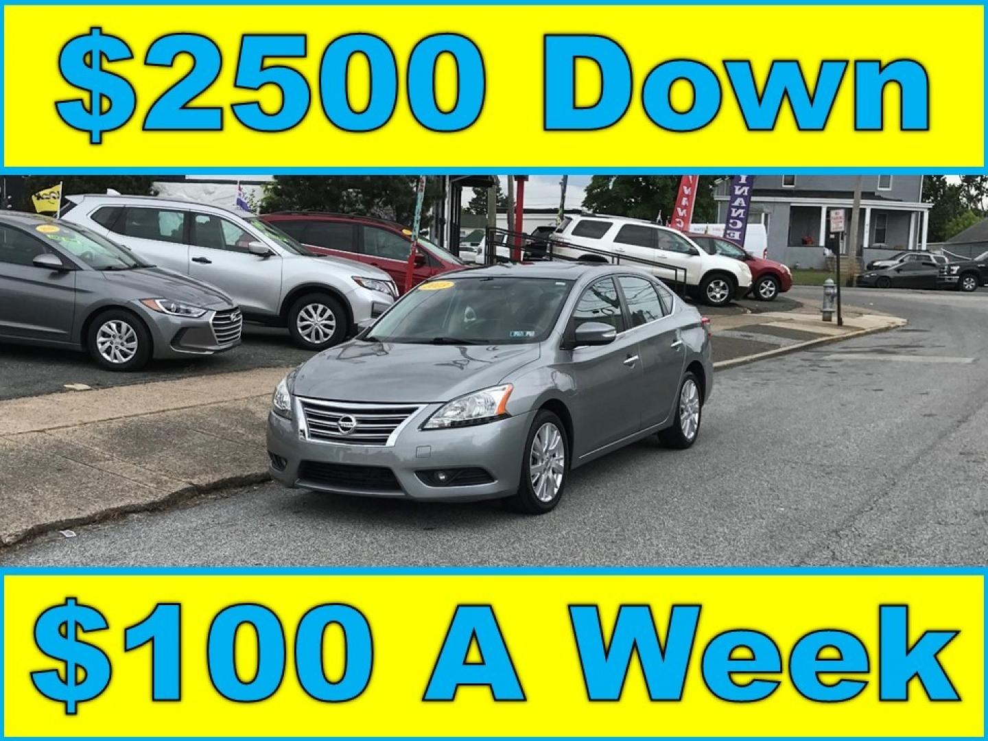 2013 Silver /Gray Nissan Sentra SL (3N1AB7AP8DL) with an 1.8 V4 engine, Automatic transmission, located at 577 Chester Pike, Prospect Park, PA, 19076, (610) 237-1015, 39.886154, -75.302338 - Photo#0