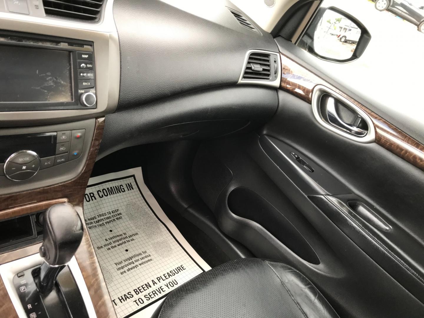 2013 Silver /Gray Nissan Sentra SL (3N1AB7AP8DL) with an 1.8 V4 engine, Automatic transmission, located at 577 Chester Pike, Prospect Park, PA, 19076, (610) 237-1015, 39.886154, -75.302338 - Photo#16