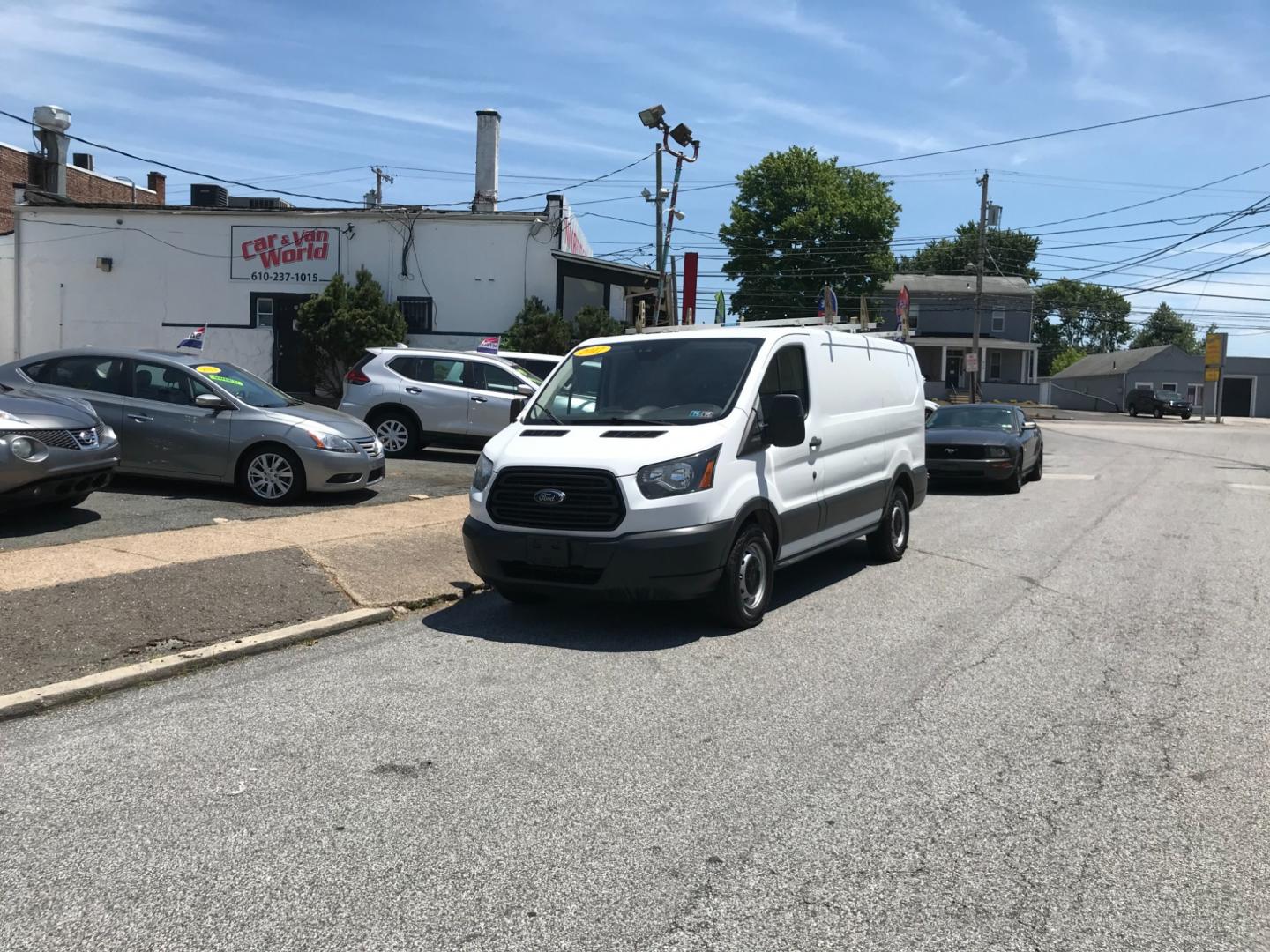 2017 White /Gray Ford Transit 150 (1FTYE1ZM2HK) with an 3.7 V6 engine, Automatic transmission, located at 577 Chester Pike, Prospect Park, PA, 19076, (610) 237-1015, 39.886154, -75.302338 - Photo#1