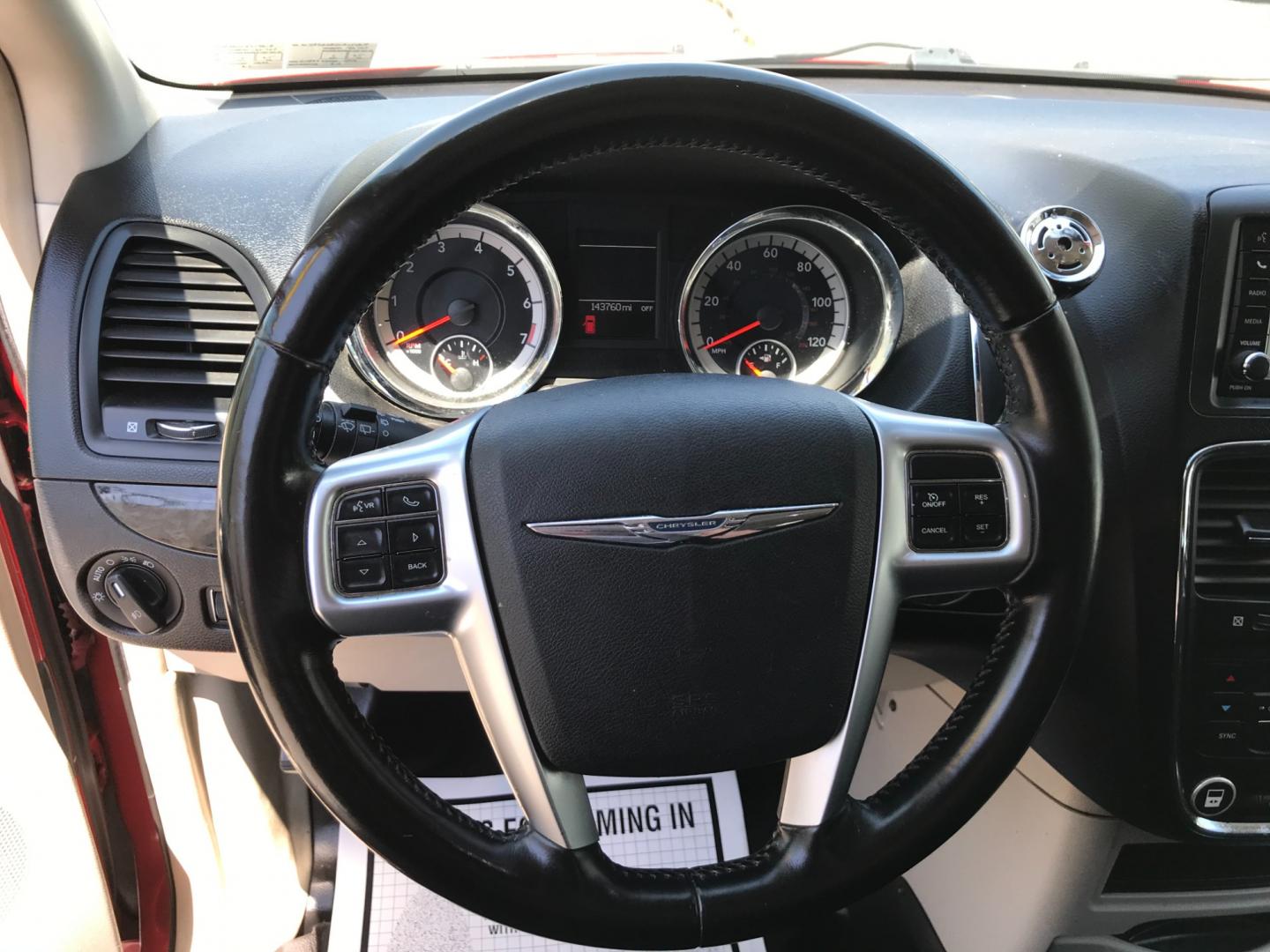 2012 Red /Black Dodge Grand Caravan Crew (2C4RDGDG0CR) with an 3.6 V6 engine, Automatic transmission, located at 577 Chester Pike, Prospect Park, PA, 19076, (610) 237-1015, 39.886154, -75.302338 - Photo#12