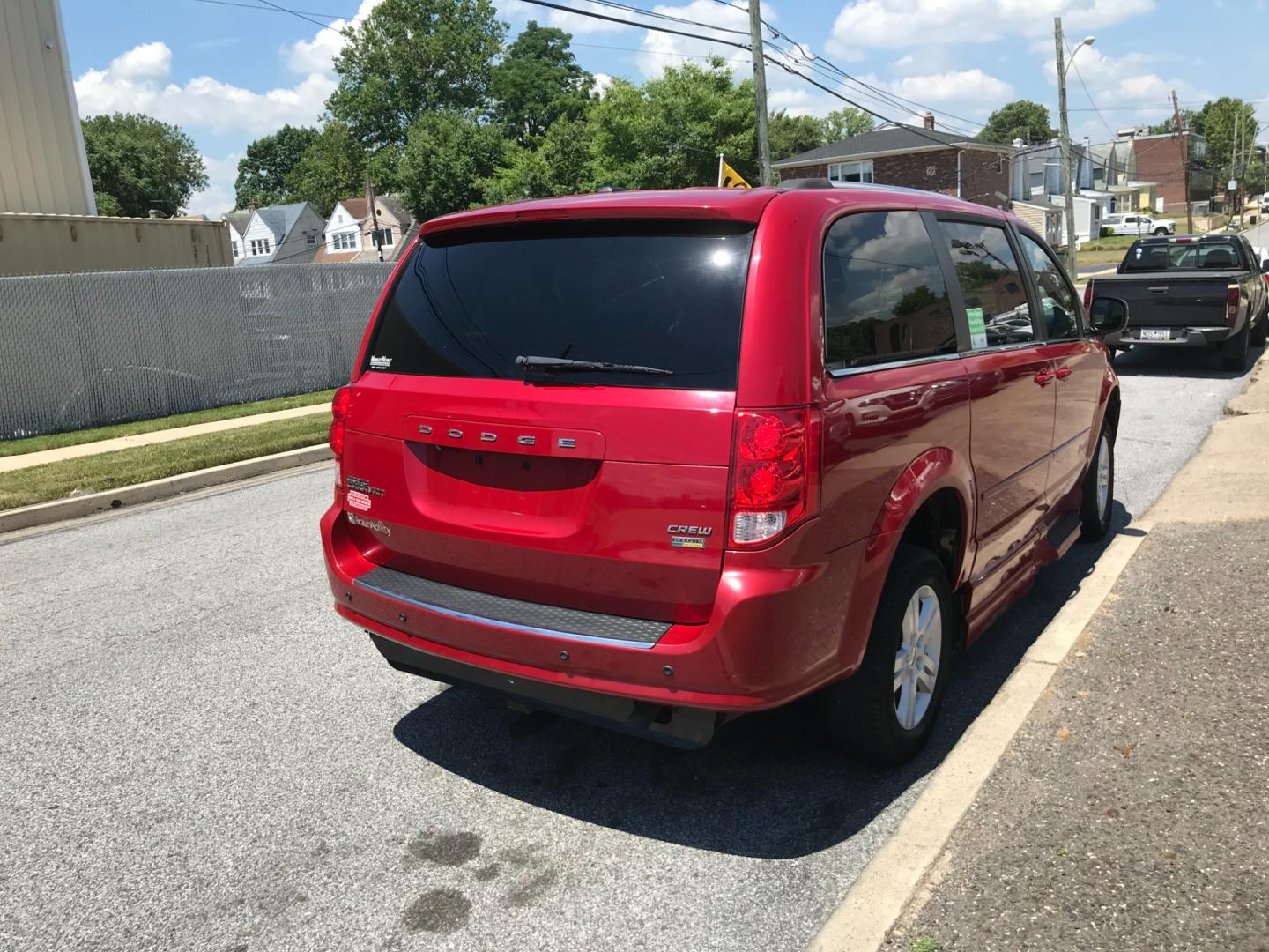 2012 Red /Black Dodge Grand Caravan Crew (2C4RDGDG0CR) with an 3.6 V6 engine, Automatic transmission, located at 577 Chester Pike, Prospect Park, PA, 19076, (610) 237-1015, 39.886154, -75.302338 - Photo#3