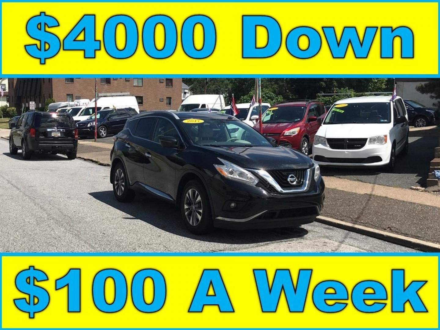 2017 Black /Tan Nissan Murano SL (5N1AZ2MH6HN) with an 3.5 V6 engine, Automatic transmission, located at 577 Chester Pike, Prospect Park, PA, 19076, (610) 237-1015, 39.886154, -75.302338 - Photo#0