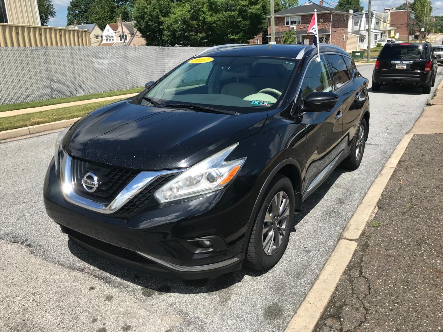 2017 Black /Tan Nissan Murano SL (5N1AZ2MH6HN) with an 3.5 V6 engine, Automatic transmission, located at 577 Chester Pike, Prospect Park, PA, 19076, (610) 237-1015, 39.886154, -75.302338 - Photo#3