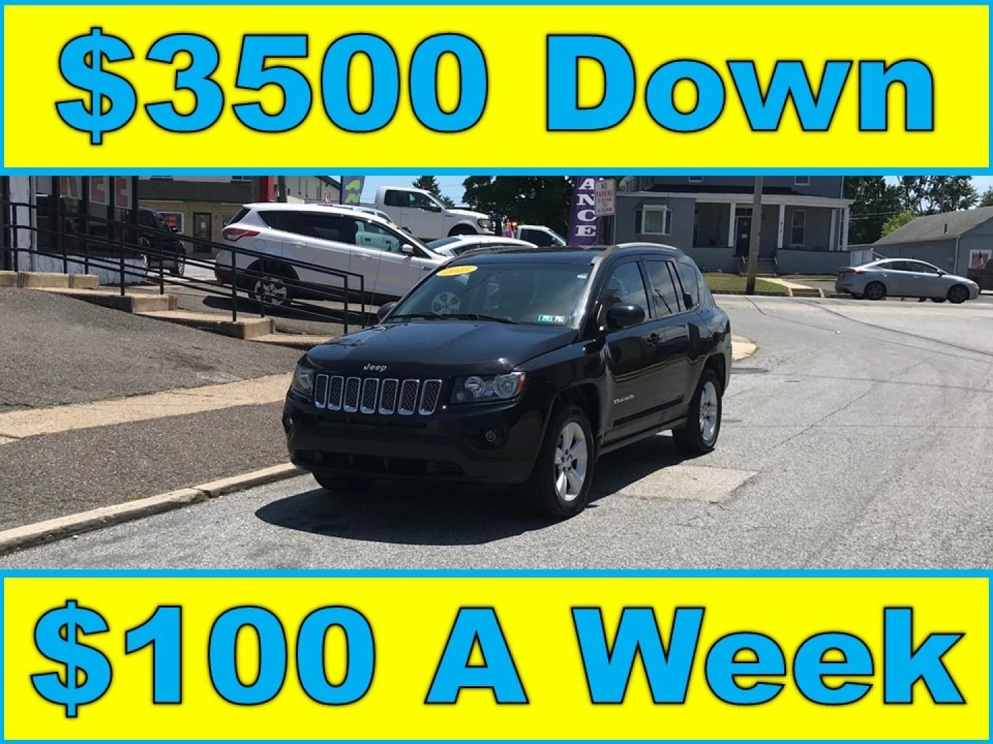 2015 Black /Gray Jeep Compass Latitude (1C4NJDEB2FD) with an 2.4 V4 engine, Automatic transmission, located at 577 Chester Pike, Prospect Park, PA, 19076, (610) 237-1015, 39.886154, -75.302338 - 2015 Jeep Compass Latitude: Only 80k miles, new PA inspection, 4x4, great on gas, runs EXCELLENT! This vehicle comes inspected and has been given a bumper to bumper safety check. It is very clean, reliable, and well maintained. We offer a unique pay plan that is known for being the easiest and fa - Photo#0