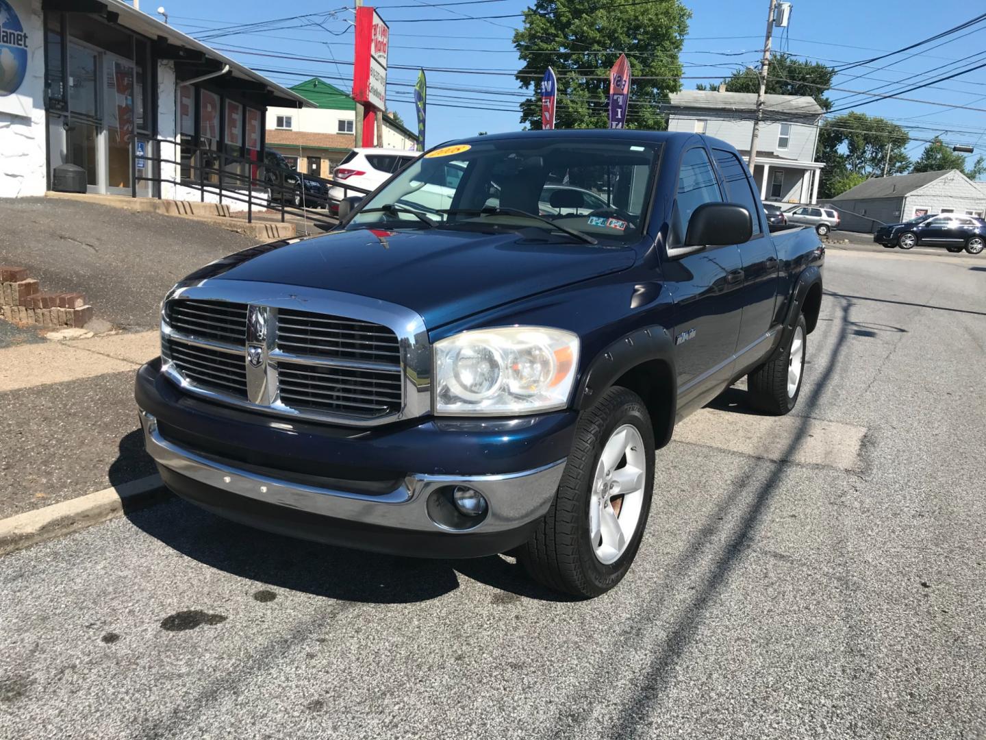 2008 Blue /Tan Dodge Ram 1500 ST (1D7HU18N18J) with an 4.7 engine, Automatic transmission, located at 577 Chester Pike, Prospect Park, PA, 19076, (610) 237-1015, 39.886154, -75.302338 - 2008 Dodge Ram 1500: Quad Cab, 4x4, new PA inspection, trailer hitch, SUPER CLEAN, runs LIKE NEW! This vehicle comes inspected and has been given a bumper to bumper safety check. It is very clean, reliable, and well maintained. We offer a unique pay plan that is known for being the easiest and fa - Photo#2