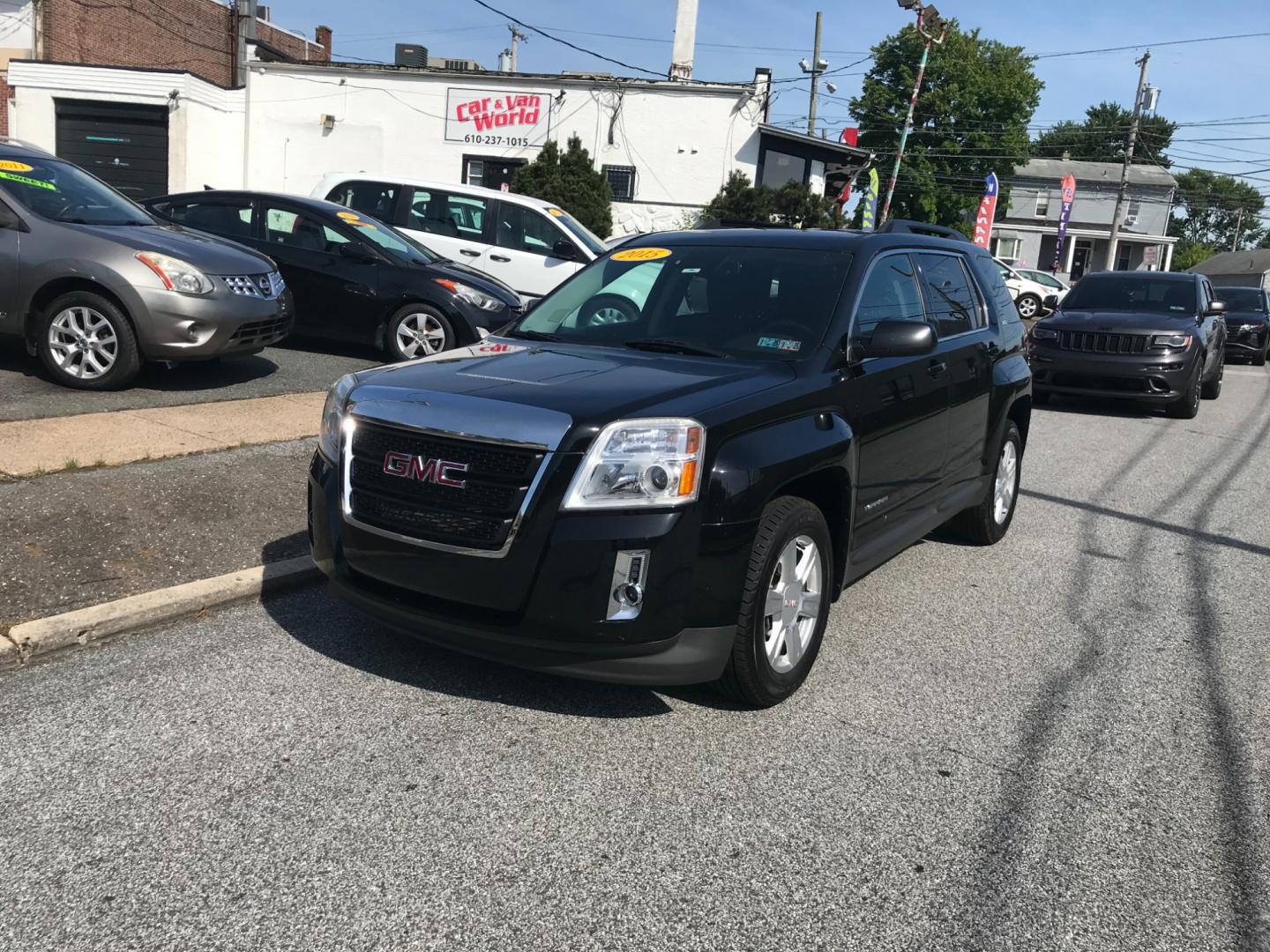 2015 Black /Black GMC Terrain SLT (2GKALSEK6F6) with an 2.4 V4 engine, Automatic transmission, located at 577 Chester Pike, Prospect Park, PA, 19076, (610) 237-1015, 39.886154, -75.302338 - Photo#2