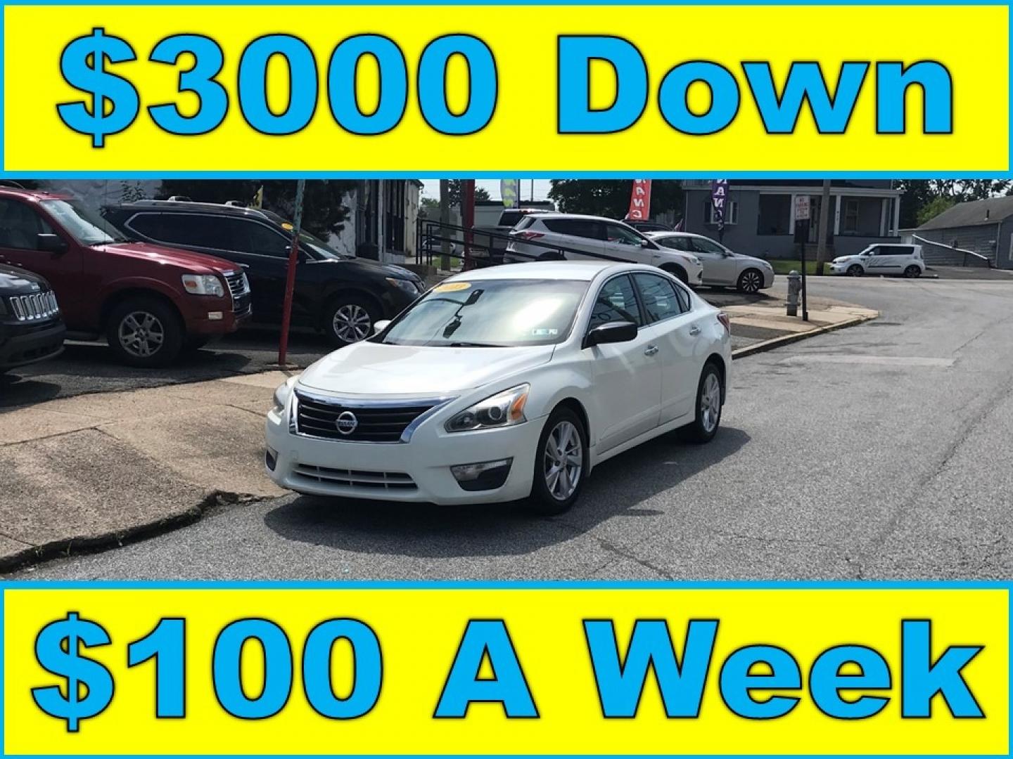 2013 White /Gray Nissan Altima SV (1N4AL3AP5DC) with an 2.5 V4 engine, Automatic transmission, located at 577 Chester Pike, Prospect Park, PA, 19076, (610) 237-1015, 39.886154, -75.302338 - 2013 Nissan Altima SV: Only 93k miles, backup camera, new PA inspection, great on gas, SUPER CLEAN! This vehicle comes inspected and has been given a bumper to bumper safety check. It is very clean, reliable, and well maintained. We offer a unique pay plan that is known for being the easiest and - Photo#0