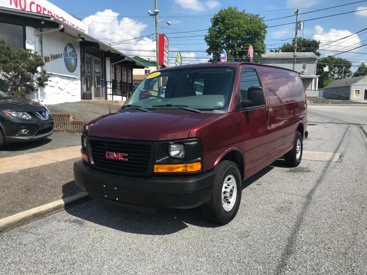 2014 Maroon /Gray GMC Savana 3500 (1GTZ7TCA0E1) with an 4.8 V8 engine, Automatic transmission, located at 577 Chester Pike, Prospect Park, PA, 19076, (610) 237-1015, 39.886154, -75.302338 - 2014 GMC Savana 3500 Cargo Van: Multiple pieces of shelving, partition with door, cages over all windows, new PA inspection, power locks and windows, FLEET MAINTAINED, runs LIKE NEW! This vehicle comes inspected and has been given a bumper to bumper safety check. It is very clean, reliable, and w - Photo#2