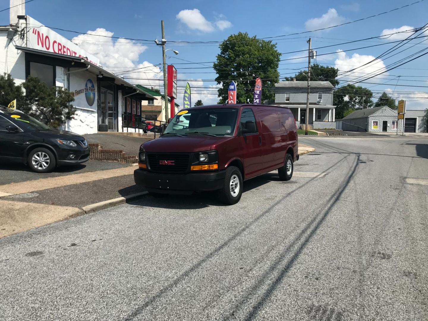 2014 Maroon /Gray GMC Savana 3500 (1GTZ7TCA0E1) with an 4.8 V8 engine, Automatic transmission, located at 577 Chester Pike, Prospect Park, PA, 19076, (610) 237-1015, 39.886154, -75.302338 - Photo#1