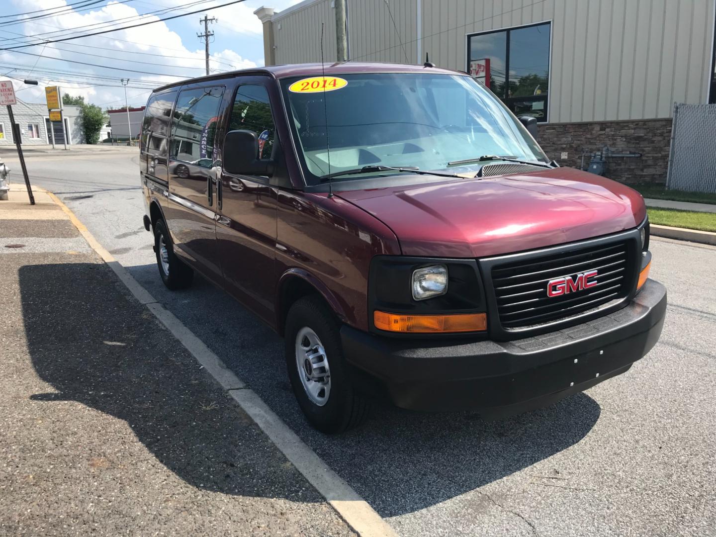 2014 Maroon /Gray GMC Savana 3500 (1GTZ7TCA0E1) with an 4.8 V8 engine, Automatic transmission, located at 577 Chester Pike, Prospect Park, PA, 19076, (610) 237-1015, 39.886154, -75.302338 - Photo#3