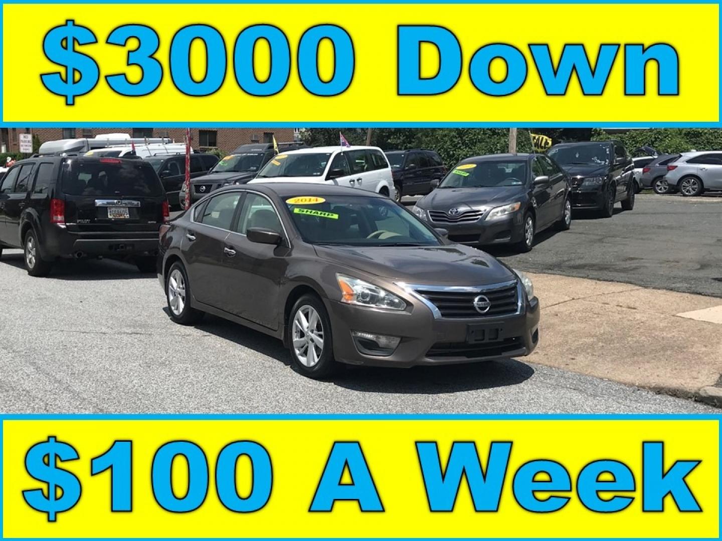 2014 Brown /Beige Nissan Altima 2.5 (1N4AL3AP3EC) with an 2.5 V4 engine, Automatic transmission, located at 577 Chester Pike, Prospect Park, PA, 19076, (610) 237-1015, 39.886154, -75.302338 - Photo#0