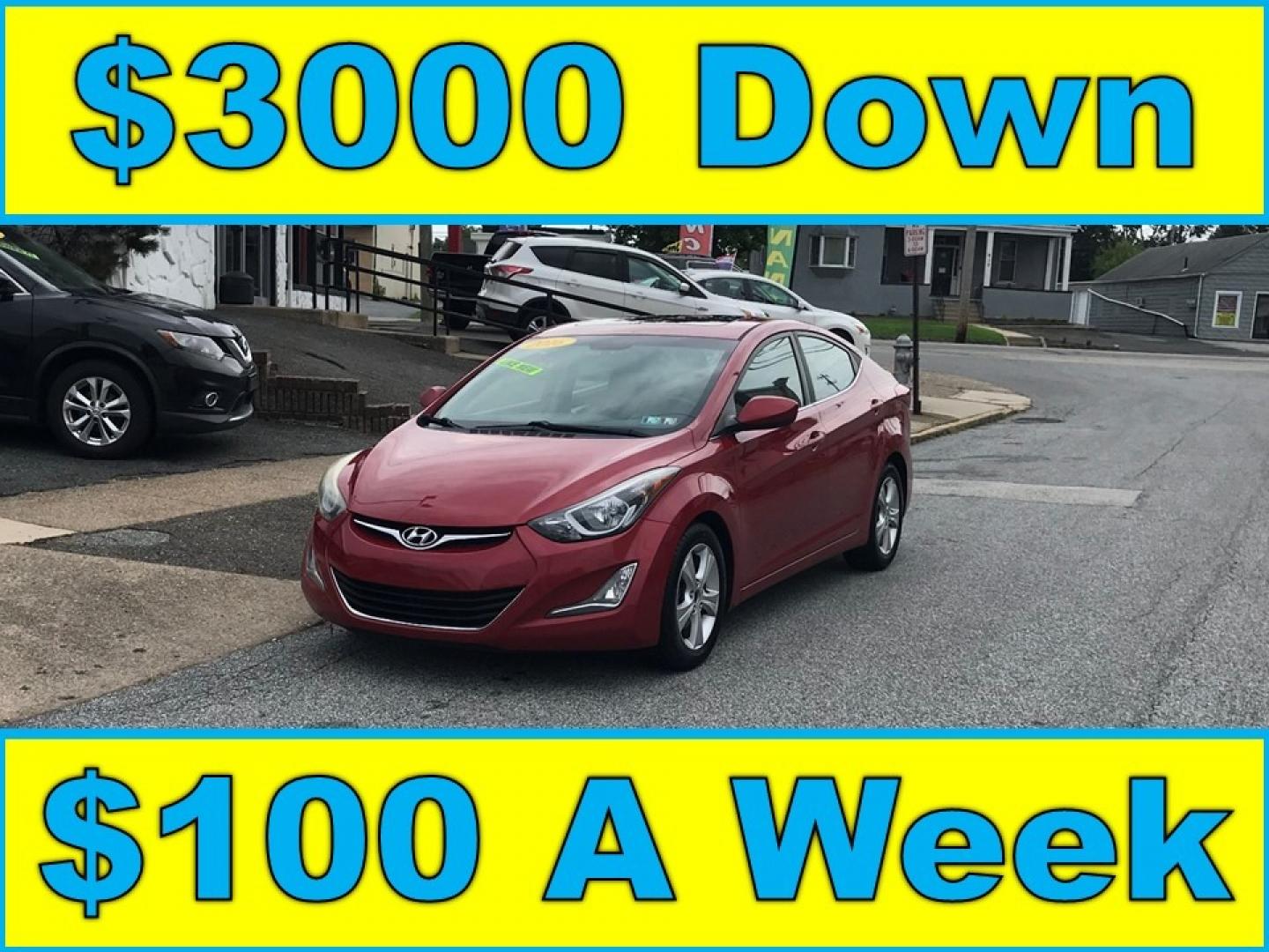 2016 Maroon /Gray Hyundai Elantra SE (KMHDH4AE5GU) with an 1.8 V4 engine, Automatic transmission, located at 577 Chester Pike, Prospect Park, PA, 19076, (610) 237-1015, 39.886154, -75.302338 - 2016 Hyundai Elantra: Backup camera, sunroof, aux port, new PA inspection, great on gas, RUNS LIKE NEW! This vehicle comes inspected and has been given a bumper to bumper safety check. It is very clean, reliable, and well maintained. We offer a unique pay plan that is known for being the easiest - Photo#0