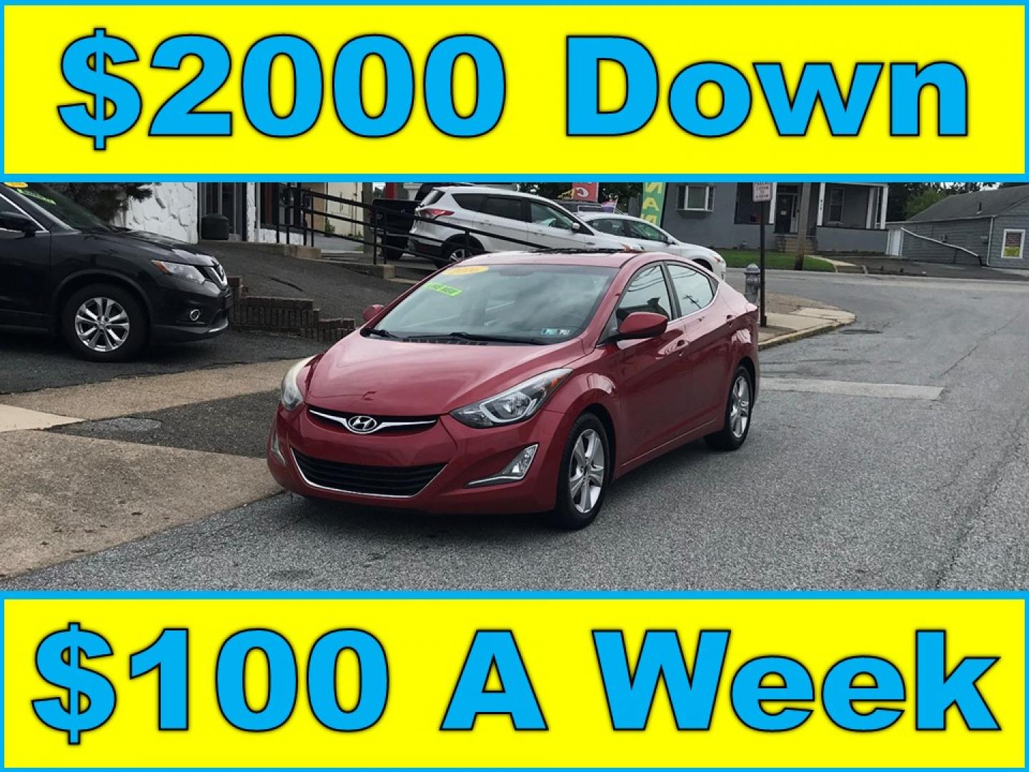 2016 Maroon /Gray Hyundai Elantra SE (KMHDH4AE5GU) with an 1.8 V4 engine, Automatic transmission, located at 577 Chester Pike, Prospect Park, PA, 19076, (610) 237-1015, 39.886154, -75.302338 - 2016 Hyundai Elantra: Backup camera, sunroof, aux port, new PA inspection, great on gas, RUNS LIKE NEW! This vehicle comes inspected and has been given a bumper to bumper safety check. It is very clean, reliable, and well maintained. We offer a unique pay plan that is known for being the easiest - Photo#0