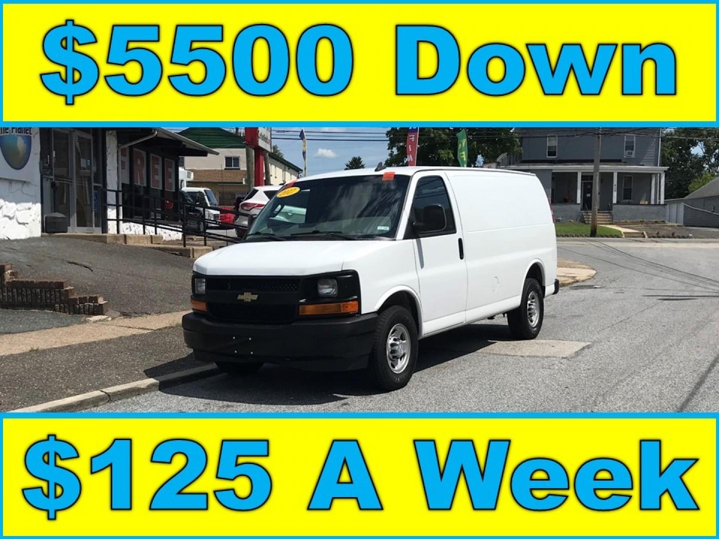 2017 White /Gray Chevrolet Express 2500 (1GCWGAFFXH1) with an 4.8 V8 engine, Automatic transmission, located at 577 Chester Pike, Prospect Park, PA, 19076, (610) 237-1015, 39.886154, -75.302338 - 2017 Chevy Express 2500 Cargo Van: Shelving, nice radio, heavy duty partition, power locks and windows, FLEET MAINTAINED, runs LIKE NEW! This vehicle comes inspected and has been given a bumper to bumper safety check. It is very clean, reliable, and well maintained. We offer a unique pay plan tha - Photo#0