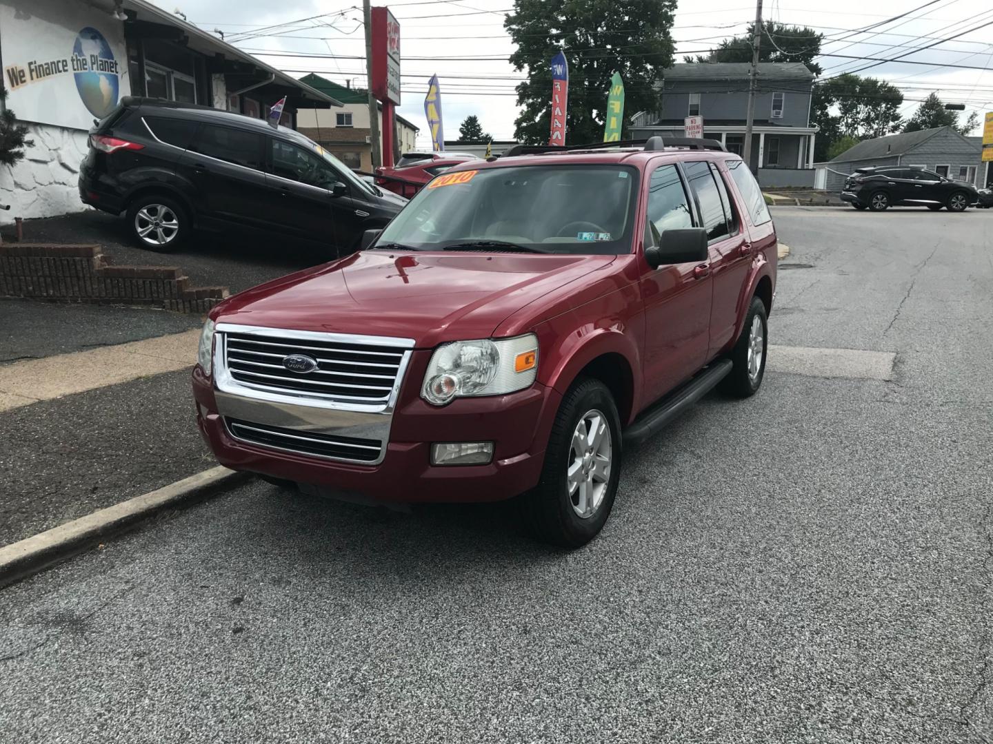 2010 Red /Tan Ford Explorer XLT (1FMEU7DE1AU) with an 4.0 engine, Automatic transmission, located at 577 Chester Pike, Prospect Park, PA, 19076, (610) 237-1015, 39.886154, -75.302338 - Photo#2