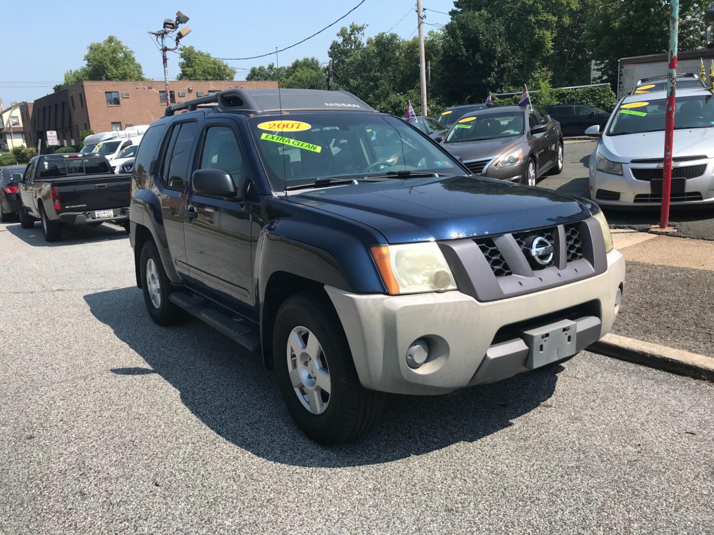 2007 Blue /Gray Nissan Xterra S (5N1AN08W67C) , Automatic transmission, located at 577 Chester Pike, Prospect Park, PA, 19076, (610) 237-1015, 39.886154, -75.302338 - Photo#2