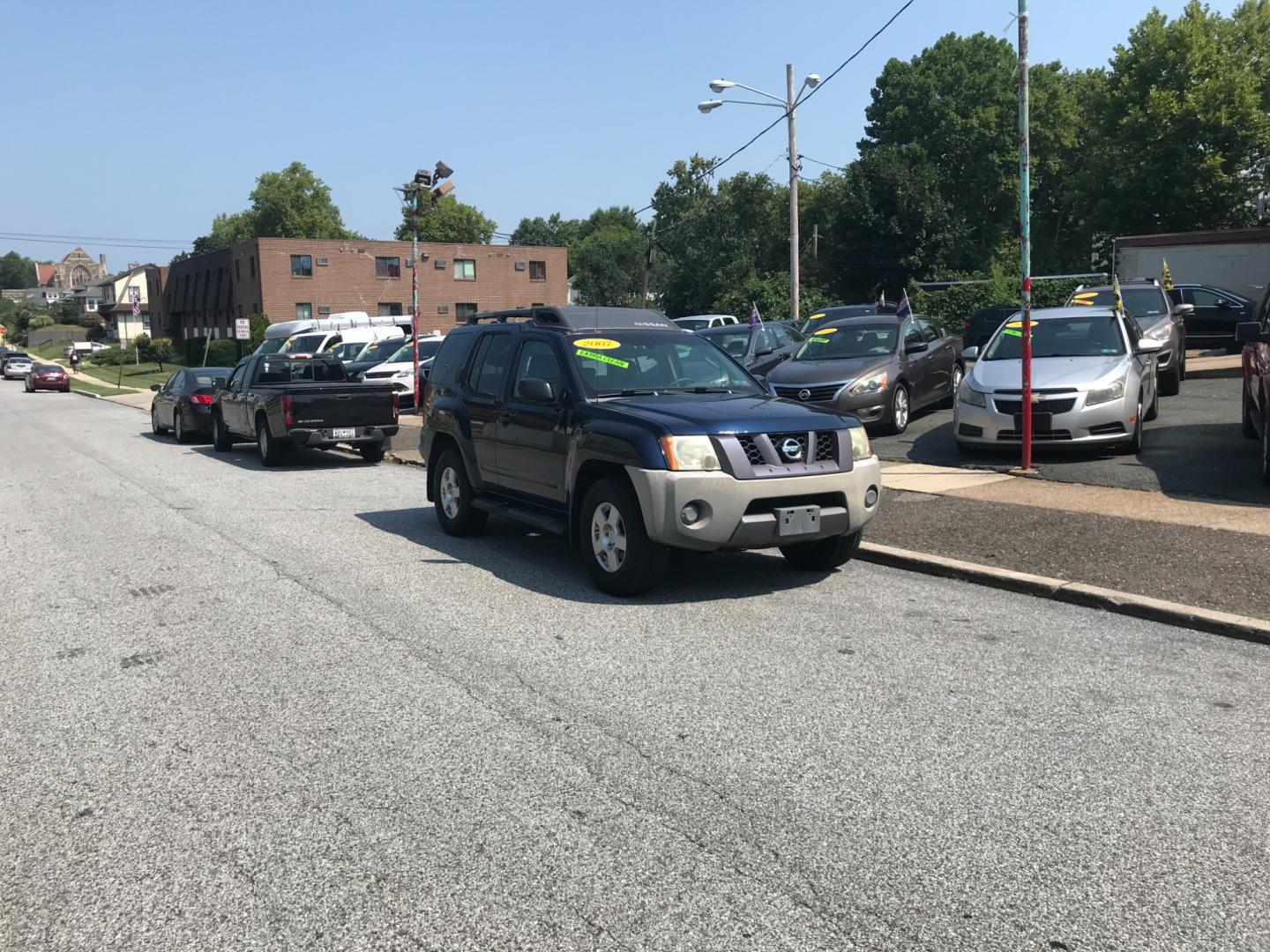 2007 Blue /Gray Nissan Xterra S (5N1AN08W67C) , Automatic transmission, located at 577 Chester Pike, Prospect Park, PA, 19076, (610) 237-1015, 39.886154, -75.302338 - Photo#1