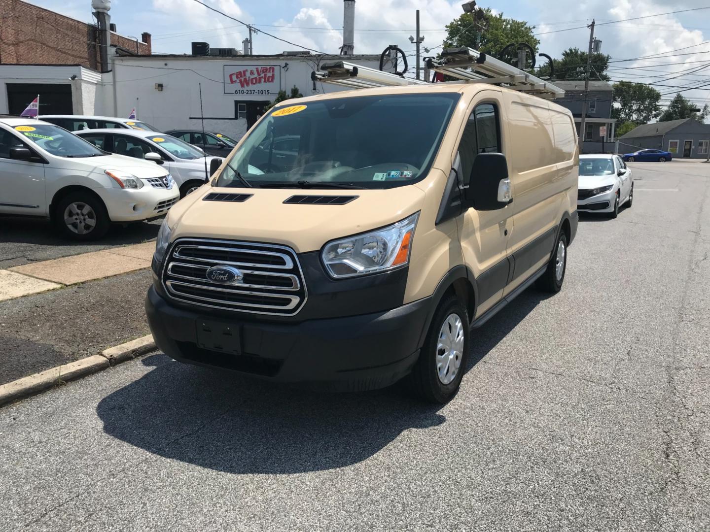 2017 Tan /Gray Ford Transit 150 (1FTYE1YM2HK) with an 3.7 V6 engine, Automatic transmission, located at 577 Chester Pike, Prospect Park, PA, 19076, (610) 237-1015, 39.886154, -75.302338 - Photo#2