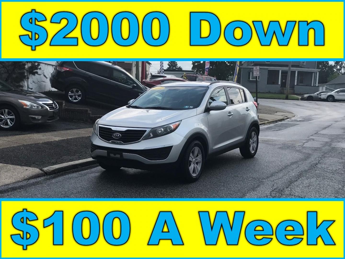 2011 Silver /Black Kia Sportage LX (KNDPB3A28B7) with an 2.4L V6 DOHC 24V engine, Automatic transmission, located at 577 Chester Pike, Prospect Park, PA, 19076, (610) 237-1015, 39.886154, -75.302338 - Photo#0