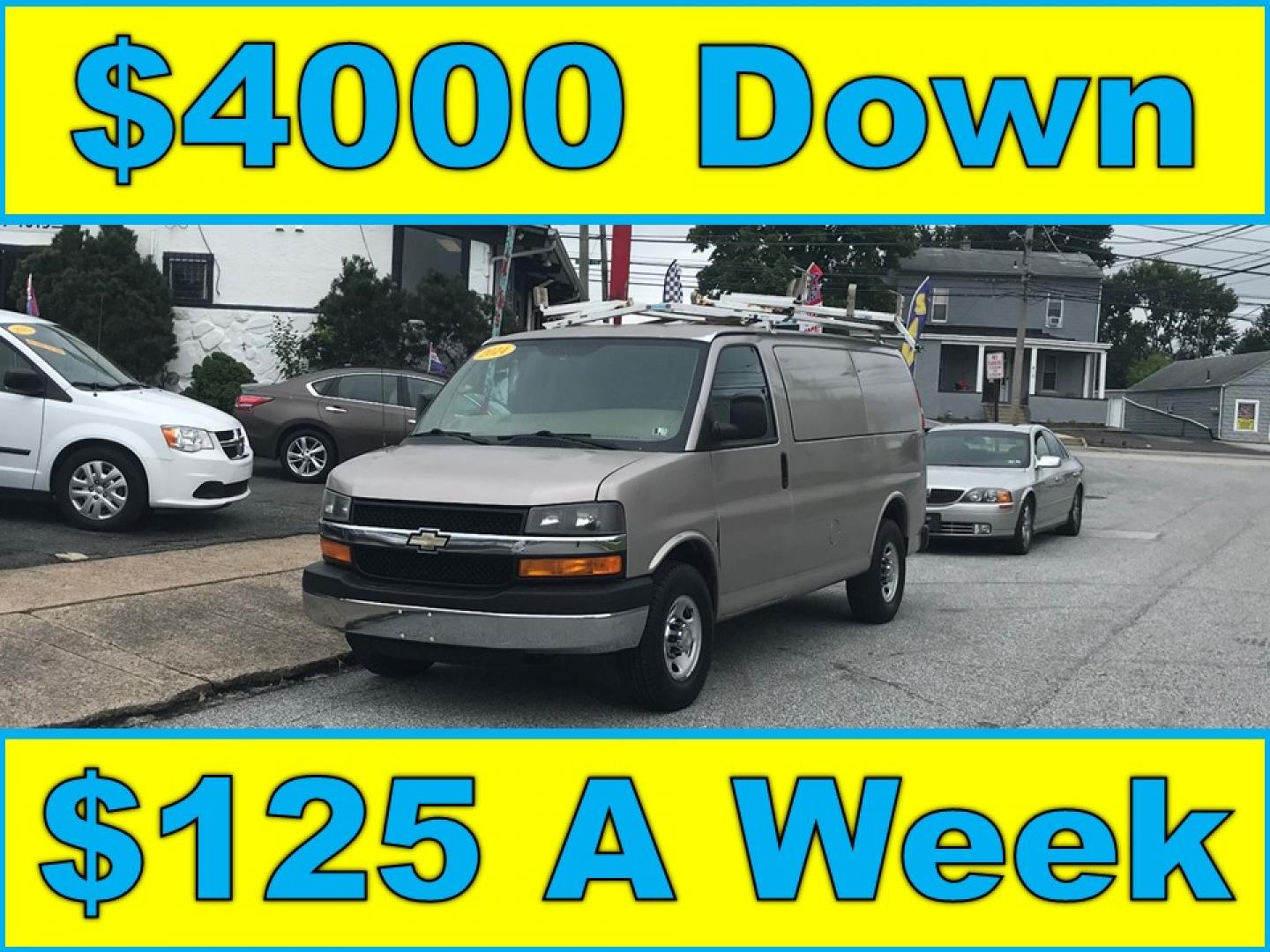 2014 Pewter /Gray Chevrolet Express 3500 Cargo (1GCZGTCG3E1) with an 6.0L V8 OHV 16V FFV engine, 6-Speed Automatic transmission, located at 577 Chester Pike, Prospect Park, PA, 19076, (610) 237-1015, 39.886154, -75.302338 - Photo#0