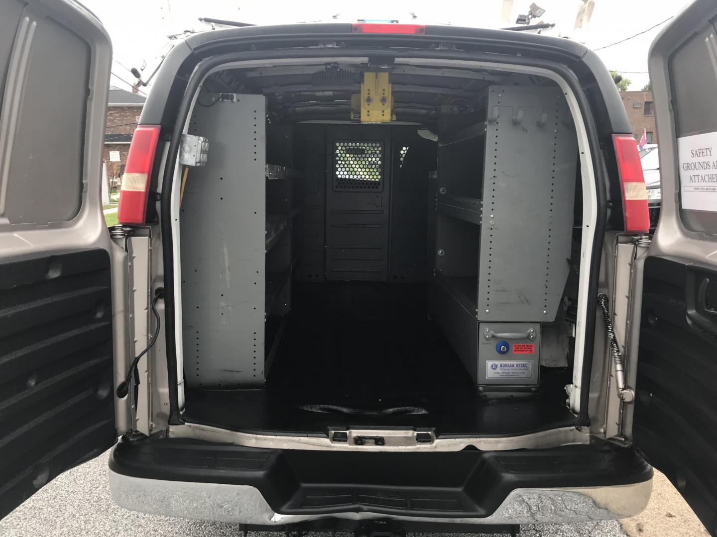 2014 Pewter /Gray Chevrolet Express 3500 Cargo (1GCZGTCG3E1) with an 6.0L V8 OHV 16V FFV engine, 6-Speed Automatic transmission, located at 577 Chester Pike, Prospect Park, PA, 19076, (610) 237-1015, 39.886154, -75.302338 - Photo#16