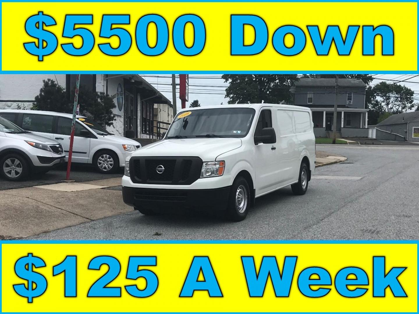 2018 White /Gray Nissan NV Cargo 1500 S (1N6BF0KM4JN) with an 4.0L V6 engine, 5A transmission, located at 577 Chester Pike, Prospect Park, PA, 19076, (610) 237-1015, 39.886154, -75.302338 - Photo#0