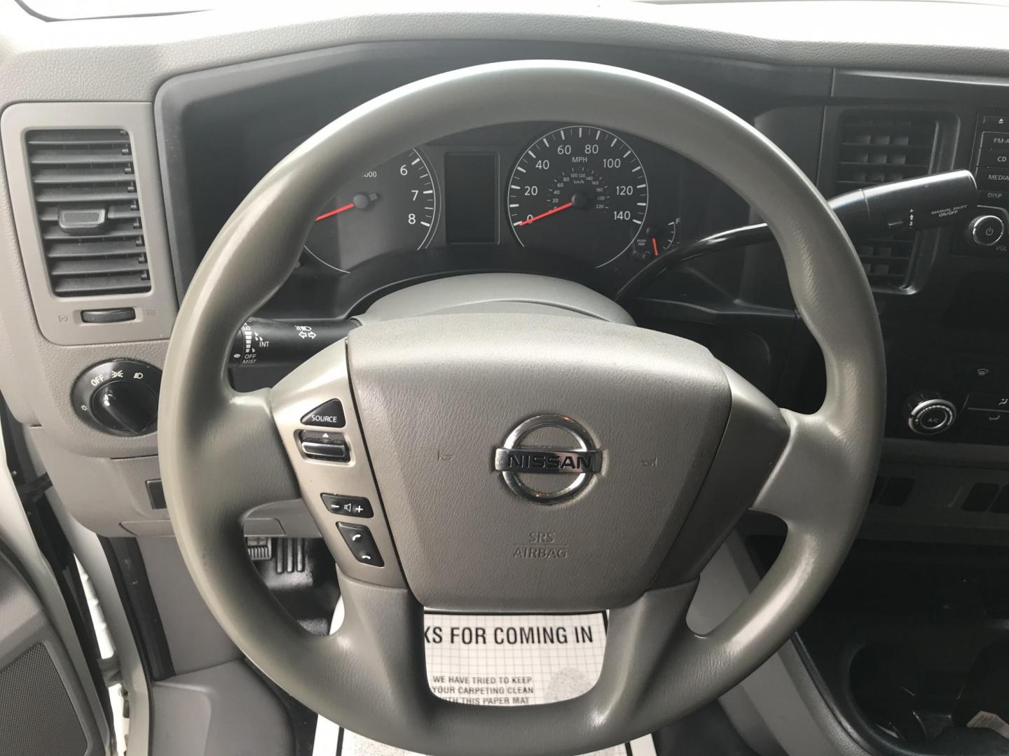 2018 White /Gray Nissan NV Cargo 1500 S (1N6BF0KM4JN) with an 4.0L V6 engine, 5A transmission, located at 577 Chester Pike, Prospect Park, PA, 19076, (610) 237-1015, 39.886154, -75.302338 - Photo#12