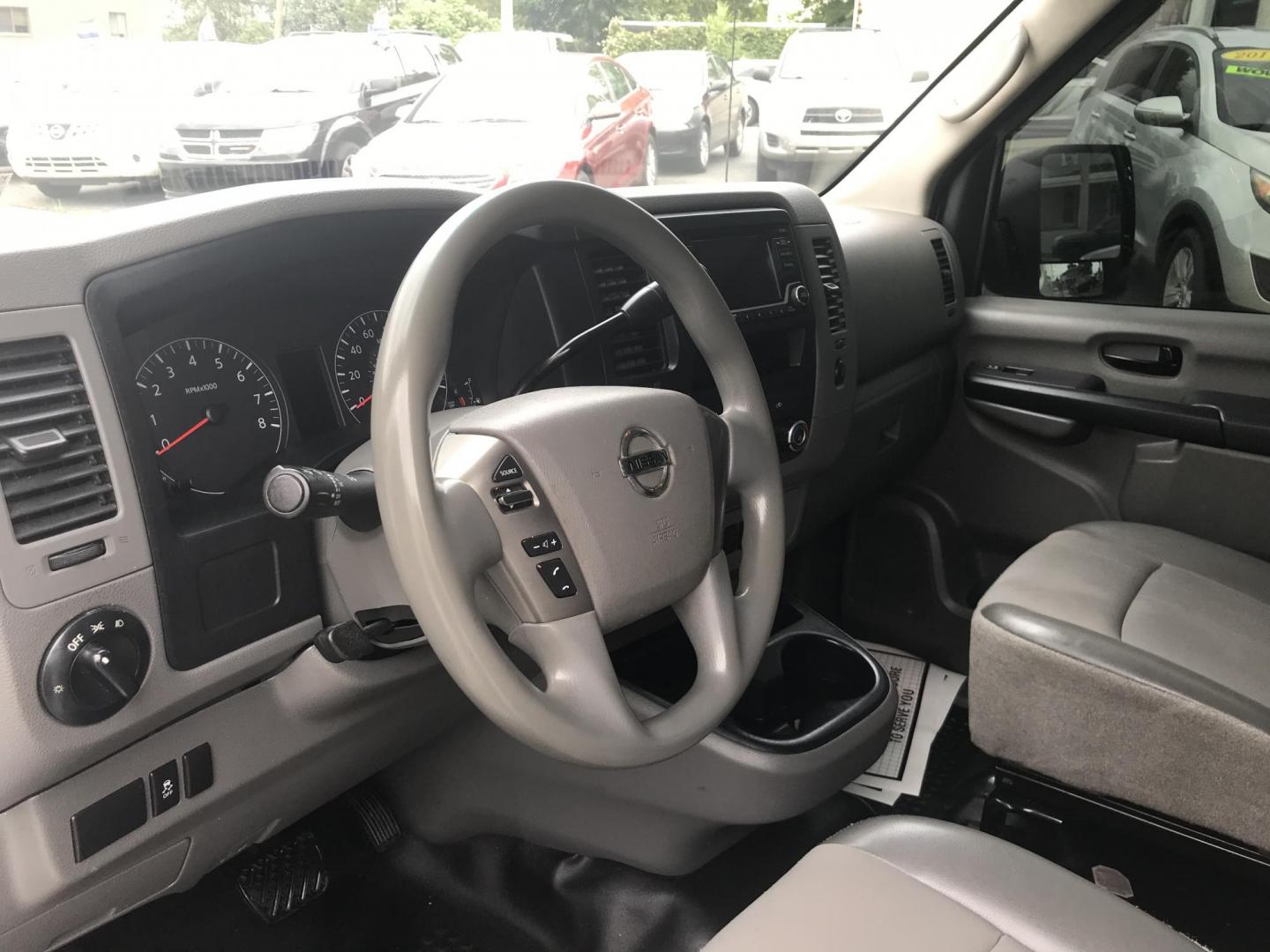 2018 White /Gray Nissan NV Cargo 1500 S (1N6BF0KM4JN) with an 4.0L V6 engine, 5A transmission, located at 577 Chester Pike, Prospect Park, PA, 19076, (610) 237-1015, 39.886154, -75.302338 - Photo#13