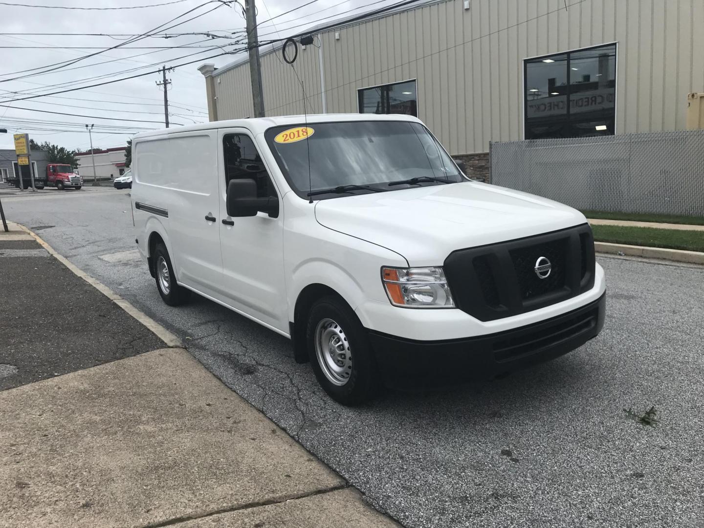 2018 White /Gray Nissan NV Cargo 1500 S (1N6BF0KM4JN) with an 4.0L V6 engine, 5A transmission, located at 577 Chester Pike, Prospect Park, PA, 19076, (610) 237-1015, 39.886154, -75.302338 - Photo#3