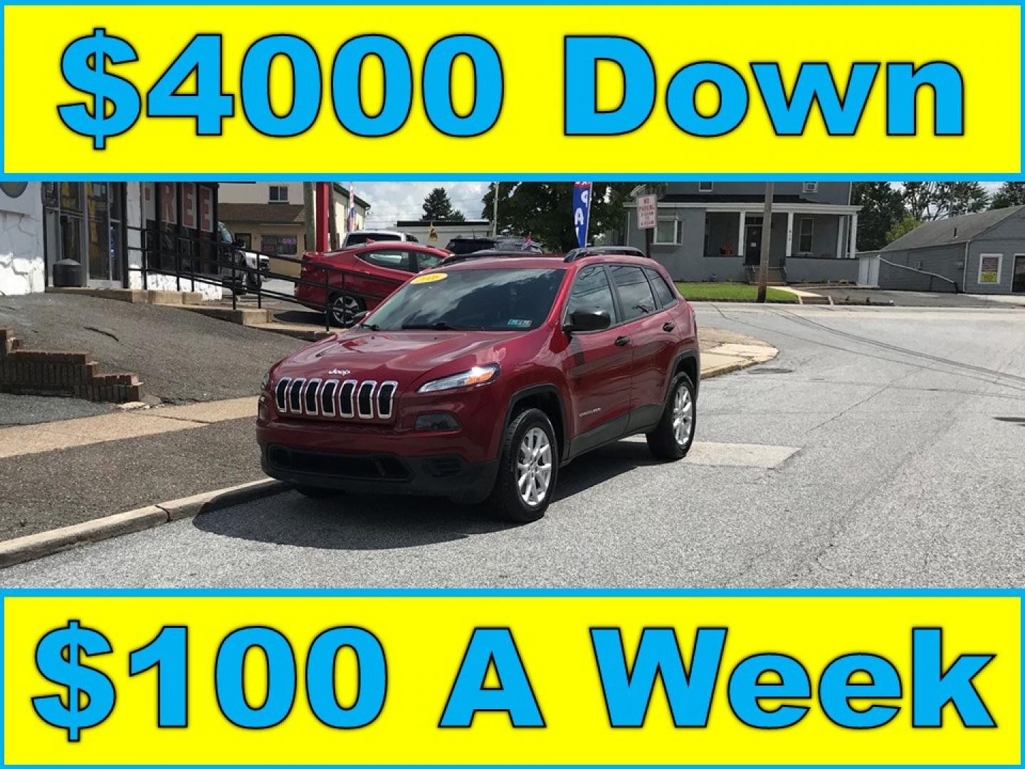 2016 Maroon /Gray Jeep Cherokee Sport 4WD (1C4PJMAB1GW) with an 2.4L L4 DOHC 16V engine, 9A transmission, located at 577 Chester Pike, Prospect Park, PA, 19076, (610) 237-1015, 39.886154, -75.302338 - 2016 Jeep Cherokee: 4x4, backup camera, new PA inspection, SUPER CLEAN, runs LIKE NEW! This vehicle comes inspected and has been given a bumper to bumper safety check. It is very clean, reliable, and well maintained. We offer a unique pay plan that is known for being the easiest and fastest finan - Photo#0