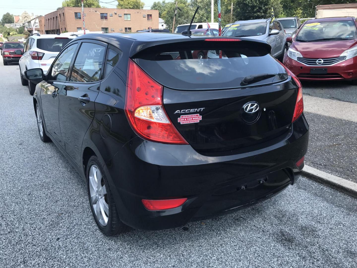 2012 Black /Gray Hyundai Accent GS 5-Door (KMHCU5AE5CU) with an 1.6L L4 DOHC 16V engine, Automatic transmission, located at 577 Chester Pike, Prospect Park, PA, 19076, (610) 237-1015, 39.886154, -75.302338 - 2012 Hyundai Accent Hatchback: Only 136k miles, great on gas, aux port, new PA inspection, RUNS LIKE NEW! This vehicle comes inspected and has been given a bumper to bumper safety check. It is very clean, reliable, and well maintained. We offer a unique pay plan that is known for being the easies - Photo#5