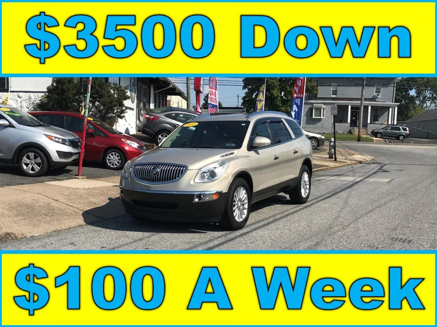 2012 Gold /Beige Buick Enclave Leather FWD (5GAKRCED3CJ) with an 3.6L V6 DOHC 24V engine, 6-Speed Automatic Overdrive transmission, located at 577 Chester Pike, Prospect Park, PA, 19076, (610) 237-1015, 39.886154, -75.302338 - Photo#0