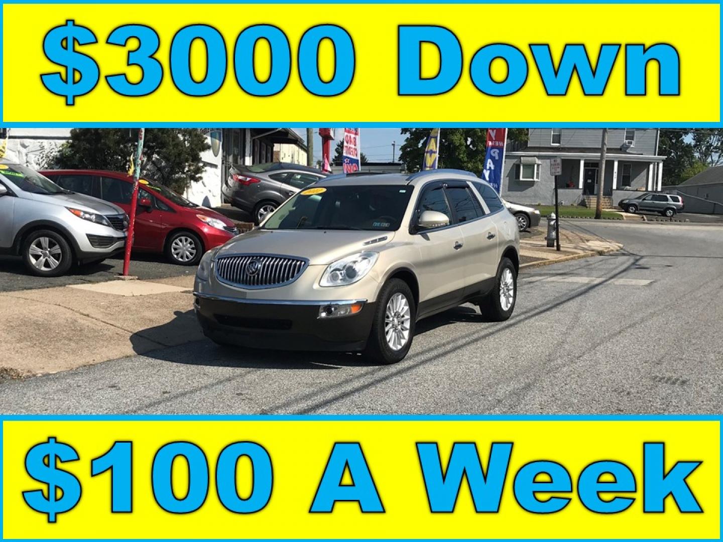 2012 Gold /Beige Buick Enclave Leather FWD (5GAKRCED3CJ) with an 3.6L V6 DOHC 24V engine, 6-Speed Automatic Overdrive transmission, located at 577 Chester Pike, Prospect Park, PA, 19076, (610) 237-1015, 39.886154, -75.302338 - Photo#0