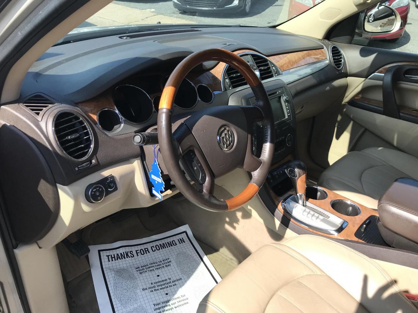 2012 Gold /Beige Buick Enclave Leather FWD (5GAKRCED3CJ) with an 3.6L V6 DOHC 24V engine, 6-Speed Automatic Overdrive transmission, located at 577 Chester Pike, Prospect Park, PA, 19076, (610) 237-1015, 39.886154, -75.302338 - Photo#9