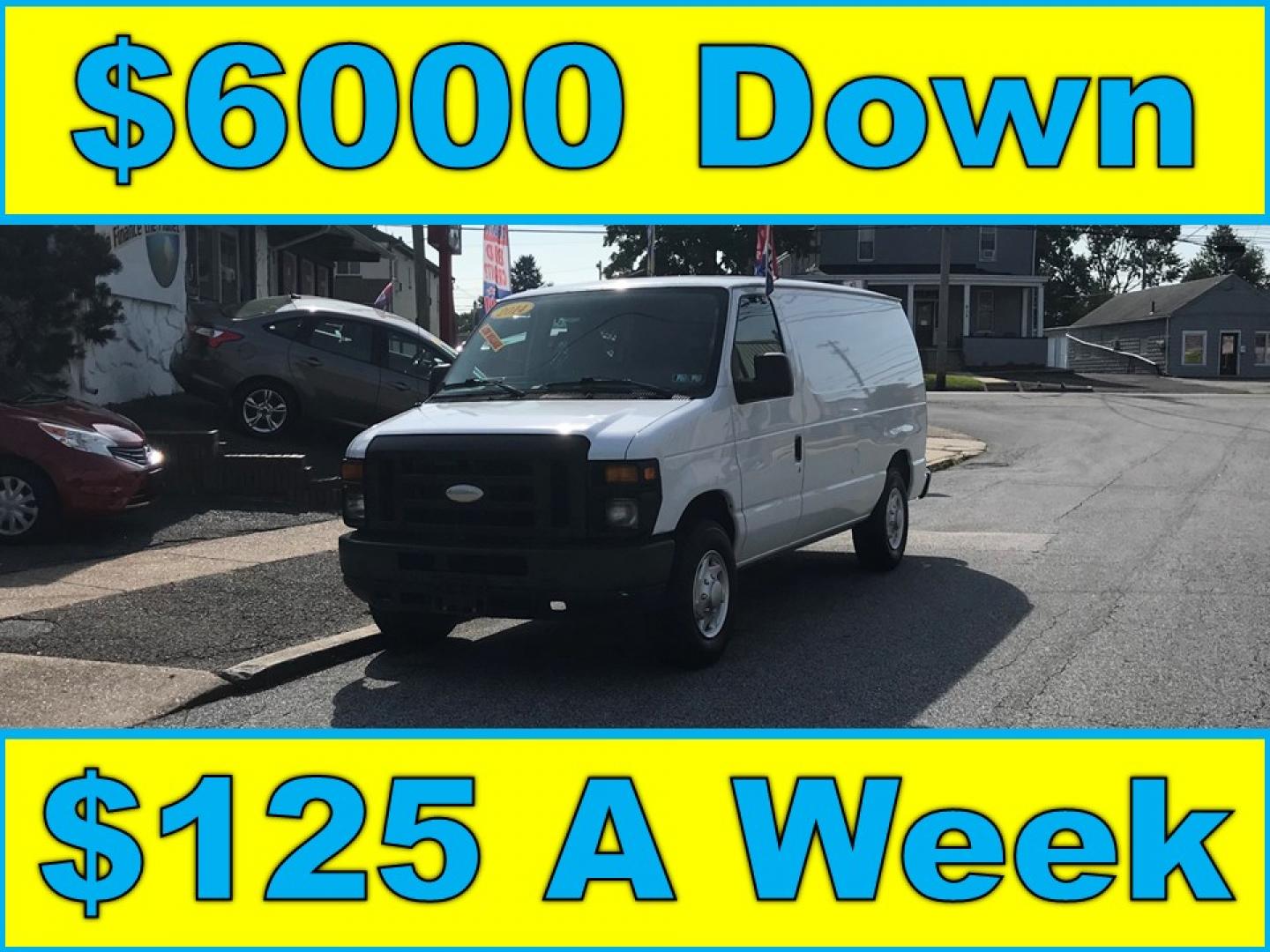 2014 White /Gray Ford Econoline E150 E-150 (1FTNE1EW5ED) with an 4.6L V8 SOHC 16V engine, 4-Speed Automatic transmission, located at 577 Chester Pike, Prospect Park, PA, 19076, (610) 237-1015, 39.886154, -75.302338 - 2014 Ford Econoline E150 Cargo Van: Only 120k miles, has shelving, power inverter, new PA inspection, runs LIKE NEW! This vehicle comes inspected and has been given a bumper to bumper safety check. It is very clean, reliable, and well maintained. We offer a unique pay plan that is known for being - Photo#0