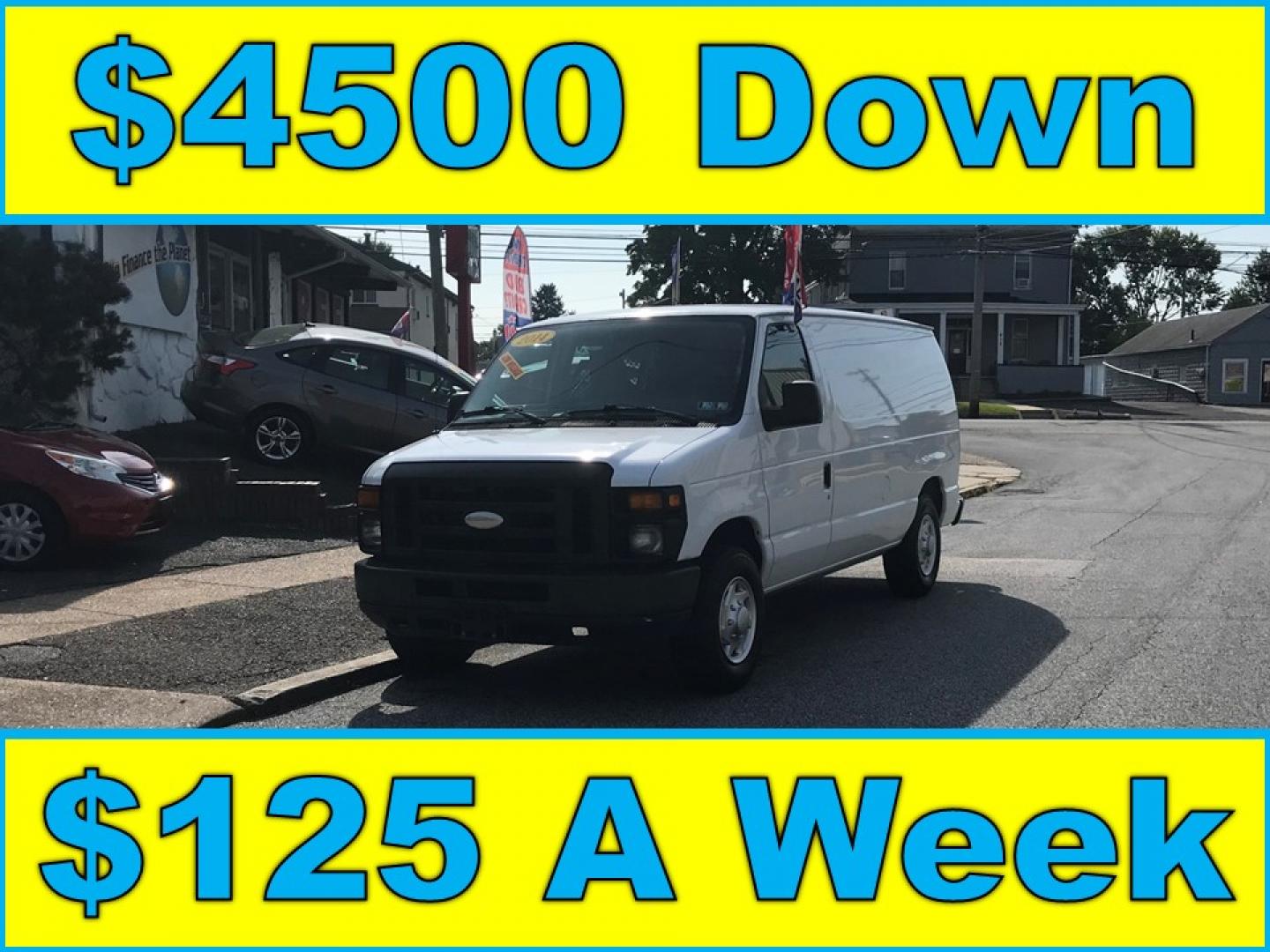 2014 White /Gray Ford Econoline E150 E-150 (1FTNE1EW5ED) with an 4.6L V8 SOHC 16V engine, 4-Speed Automatic transmission, located at 577 Chester Pike, Prospect Park, PA, 19076, (610) 237-1015, 39.886154, -75.302338 - Photo#0