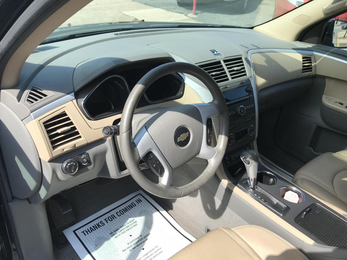 2010 Blue /Tan Chevrolet Traverse LT1 FWD (1GNLRGED1AJ) with an 3.6L V6 DOHC 24V engine, 6-Speed Automatic transmission, located at 577 Chester Pike, Prospect Park, PA, 19076, (610) 237-1015, 39.886154, -75.302338 - Photo#11