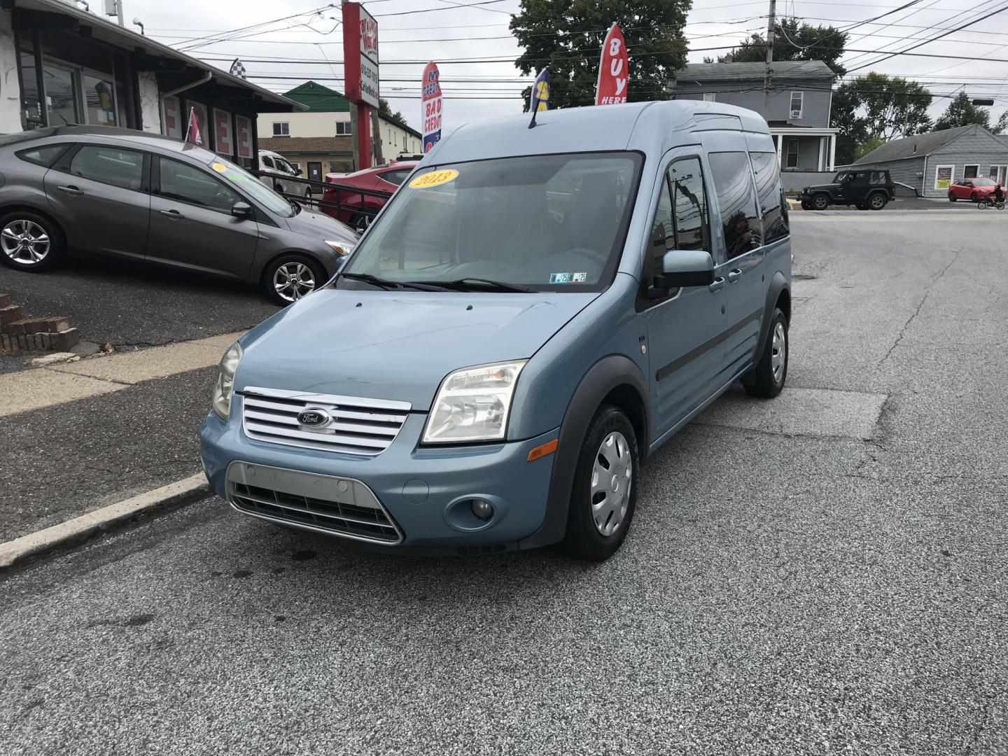 2013 Blue /Gray Ford Transit Connect XLT Premium Wagon (NM0KS9CN5DT) with an 2.0L L4 DOHC 16V engine, 4-Speed Automatic transmission, located at 577 Chester Pike, Prospect Park, PA, 19076, (610) 237-1015, 39.886154, -75.302338 - 2013 Ford Transit Connect Wagon: Only 112k miles, seats 5, great on gas, new PA inspection, runs LIKE NEW! This vehicle comes inspected and has been given a bumper to bumper safety check. It is very clean, reliable, and well maintained. We offer a unique pay plan that is known for being the easie - Photo#3