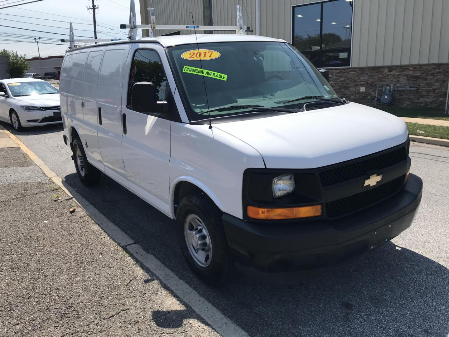 2017 White /Gray Chevrolet Express 2500 Cargo (1GCWGAFF7H1) with an 4.8L V8 FFV engine, 6A transmission, located at 577 Chester Pike, Prospect Park, PA, 19076, (610) 237-1015, 39.886154, -75.302338 - Photo#3