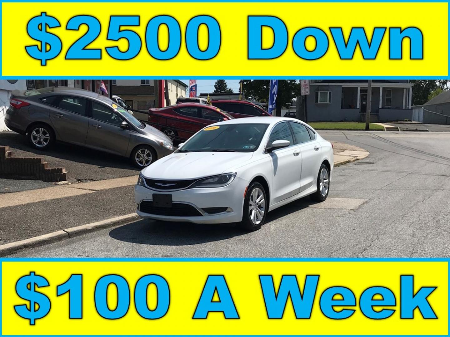 2016 White /Gray Chrysler 200 Limited (1C3CCCAG1GN) with an 3.6L V6 DOHC 24V FFV engine, 9A transmission, located at 577 Chester Pike, Prospect Park, PA, 19076, (610) 237-1015, 39.886154, -75.302338 - 2016 Chrysler 200 Limited: Big screen radio, backup camera, new PA inspection, great on gas, runs LIKE NEW! This vehicle comes inspected and has been given a bumper to bumper safety check. It is very clean, reliable, and well maintained. We offer a unique pay plan that is known for being the easi - Photo#0