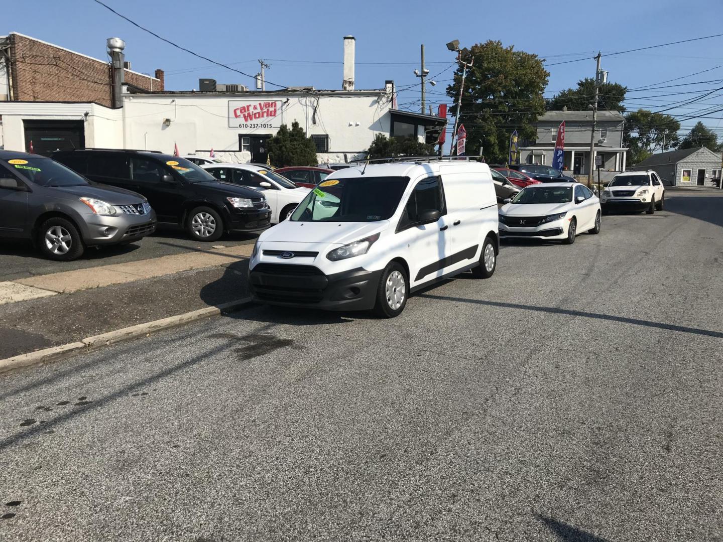 2014 White /Gray Ford Transit Connect XL LWB (NM0LS7E79E1) with an 2.5L L4 DOHC 16V engine, 6-Speed Automatic transmission, located at 577 Chester Pike, Prospect Park, PA, 19076, (610) 237-1015, 39.886154, -75.302338 - 2014 Ford Transit Connect XL: Only 80k miles, new PA inspection, no side or rear windows, runs LIKE NEW! This vehicle comes inspected and has been given a bumper to bumper safety check. It is very clean, reliable, and well maintained. We offer a unique pay plan that is known for being the easiest - Photo#1