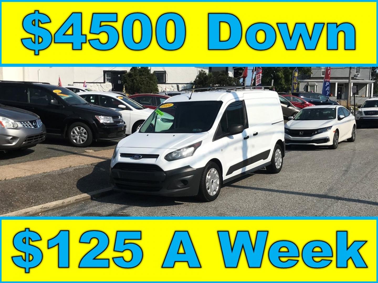 2014 White /Gray Ford Transit Connect XL LWB (NM0LS7E79E1) with an 2.5L L4 DOHC 16V engine, 6-Speed Automatic transmission, located at 577 Chester Pike, Prospect Park, PA, 19076, (610) 237-1015, 39.886154, -75.302338 - 2014 Ford Transit Connect XL: Only 80k miles, new PA inspection, no side or rear windows, runs LIKE NEW! This vehicle comes inspected and has been given a bumper to bumper safety check. It is very clean, reliable, and well maintained. We offer a unique pay plan that is known for being the easiest - Photo#0