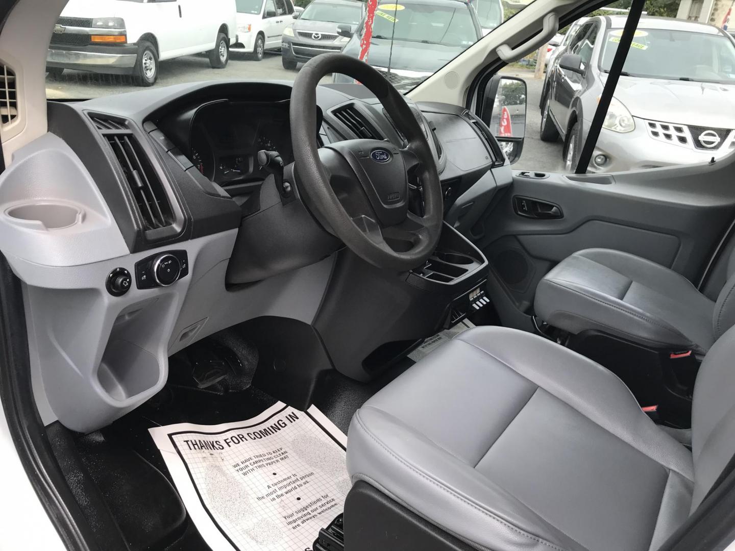 2015 White /Gray Ford Transit 150 Van Low Roof w/Sliding Pass. 130-in. WB (1FTNE1YM7FK) with an 3.7L V6 DOHC 24V engine, 6-Speed Automatic transmission, located at 577 Chester Pike, Prospect Park, PA, 19076, (610) 237-1015, 39.886154, -75.302338 - 2015 Ford Transit 150 Low Roof: Only 135k miles, ladder racks, multiple pieces of shelving, partition, new PA inspection, FLEET MAINTAINED, runs LIKE NEW! This vehicle comes inspected and has been given a bumper to bumper safety check. It is very clean, reliable, and well maintained. We offer a u - Photo#7