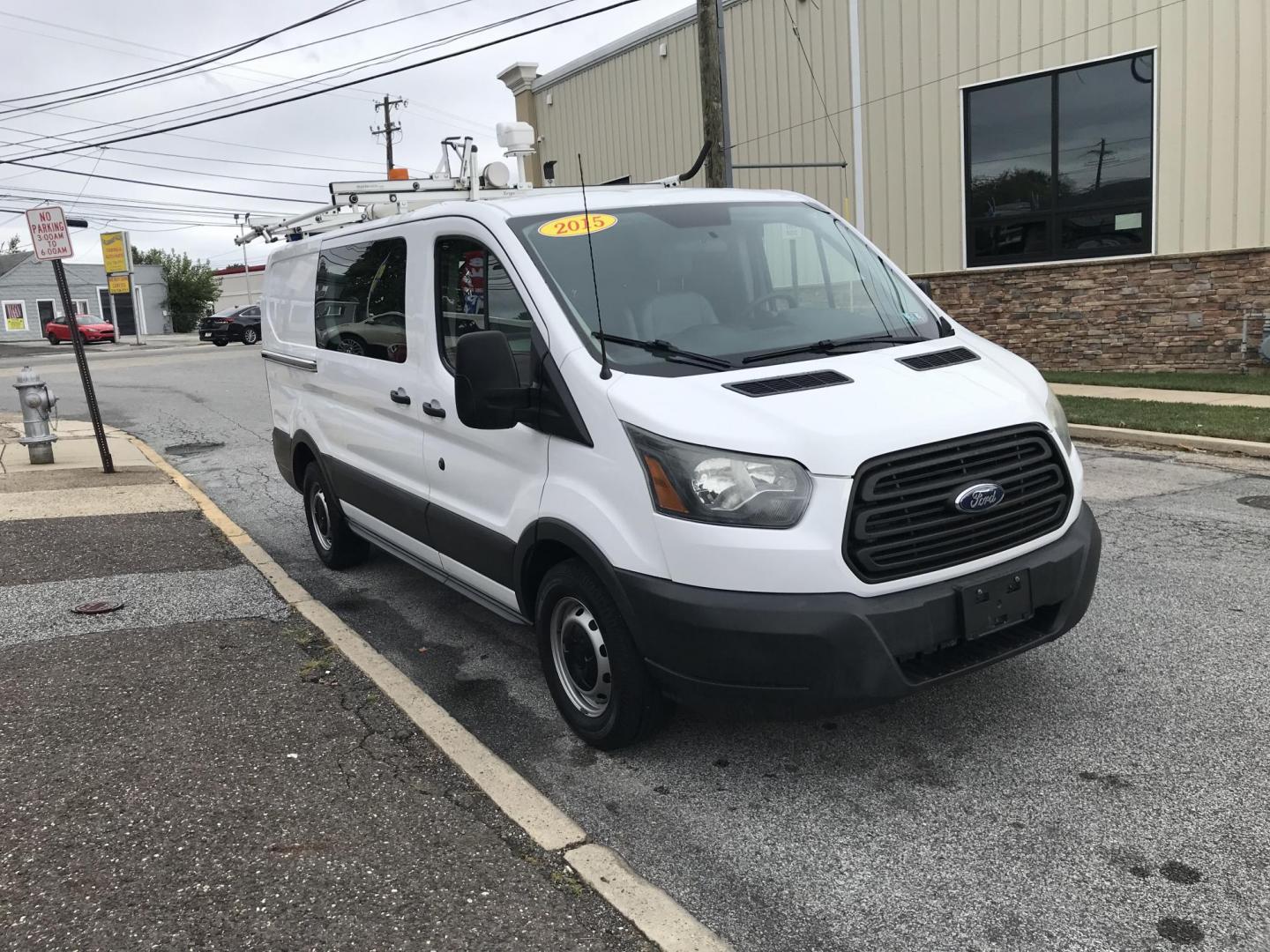 2015 White /Gray Ford Transit 150 Van Low Roof w/Sliding Pass. 130-in. WB (1FTNE1YM9FK) with an 3.7L V6 DOHC 24V engine, 6-Speed Automatic transmission, located at 577 Chester Pike, Prospect Park, PA, 19076, (610) 237-1015, 39.886154, -75.302338 - 2015 Ford Transit 150 Low Roof: Only 129k miles, ladder racks, shelving, partition, new PA inspection, FLEET MAINTAINED, runs LIKE NEW! This vehicle comes inspected and has been given a bumper to bumper safety check. It is very clean, reliable, and well maintained. We offer a unique pay plan that - Photo#3