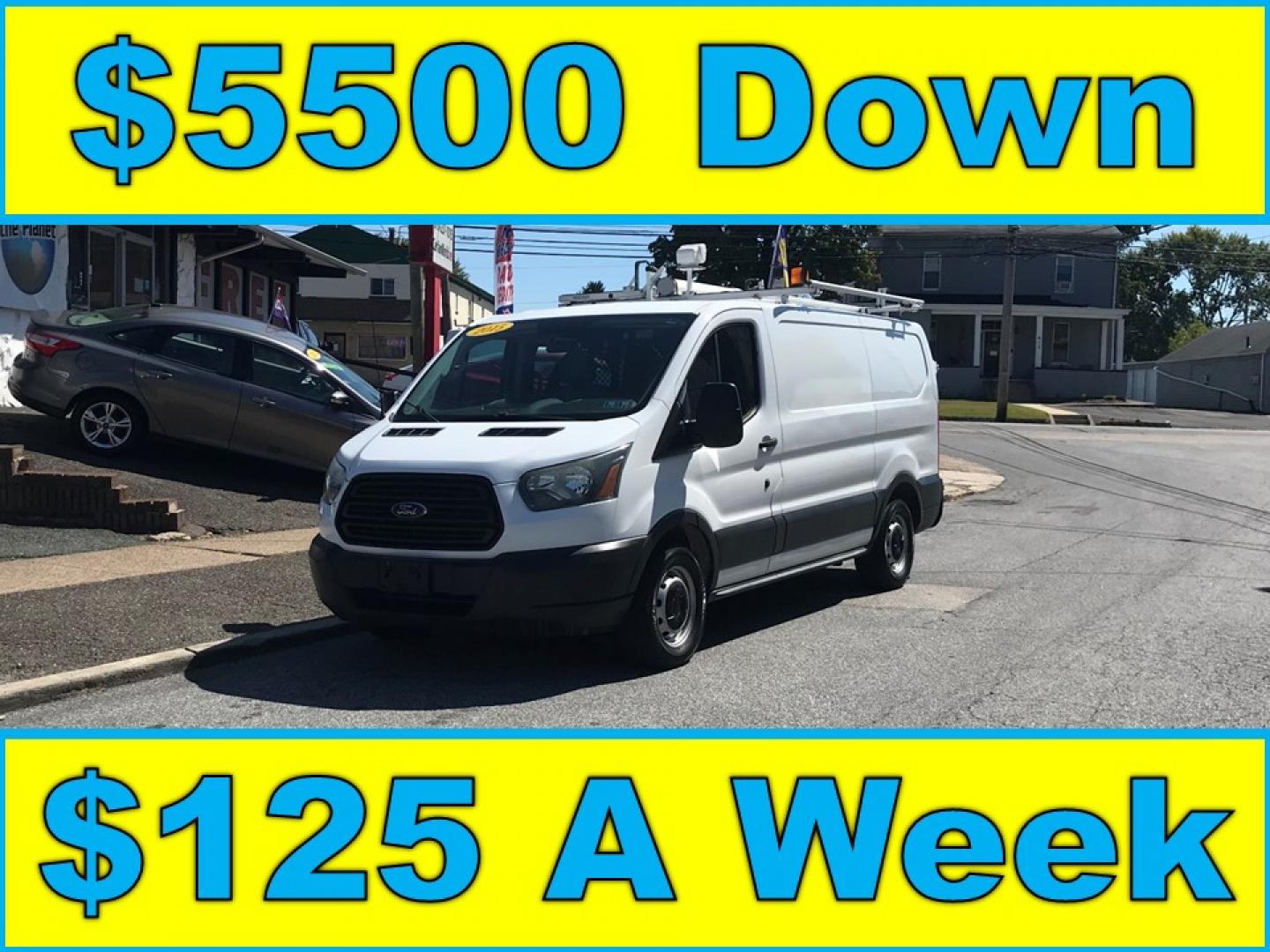 2015 White /Gray Ford Transit 150 Van Low Roof w/Sliding Pass. 130-in. WB (1FTNE1YM7FK) with an 3.7L V6 DOHC 24V engine, 6-Speed Automatic transmission, located at 577 Chester Pike, Prospect Park, PA, 19076, (610) 237-1015, 39.886154, -75.302338 - 2015 Ford Transit 150 Low Roof: Only 134k miles, drop down ladder racks, shelving, new PA inspection, partition, FLEET MAINTAINED! This vehicle comes inspected and has been given a bumper to bumper safety check. It is very clean, reliable, and well maintained. We offer a unique pay plan that is k - Photo#0