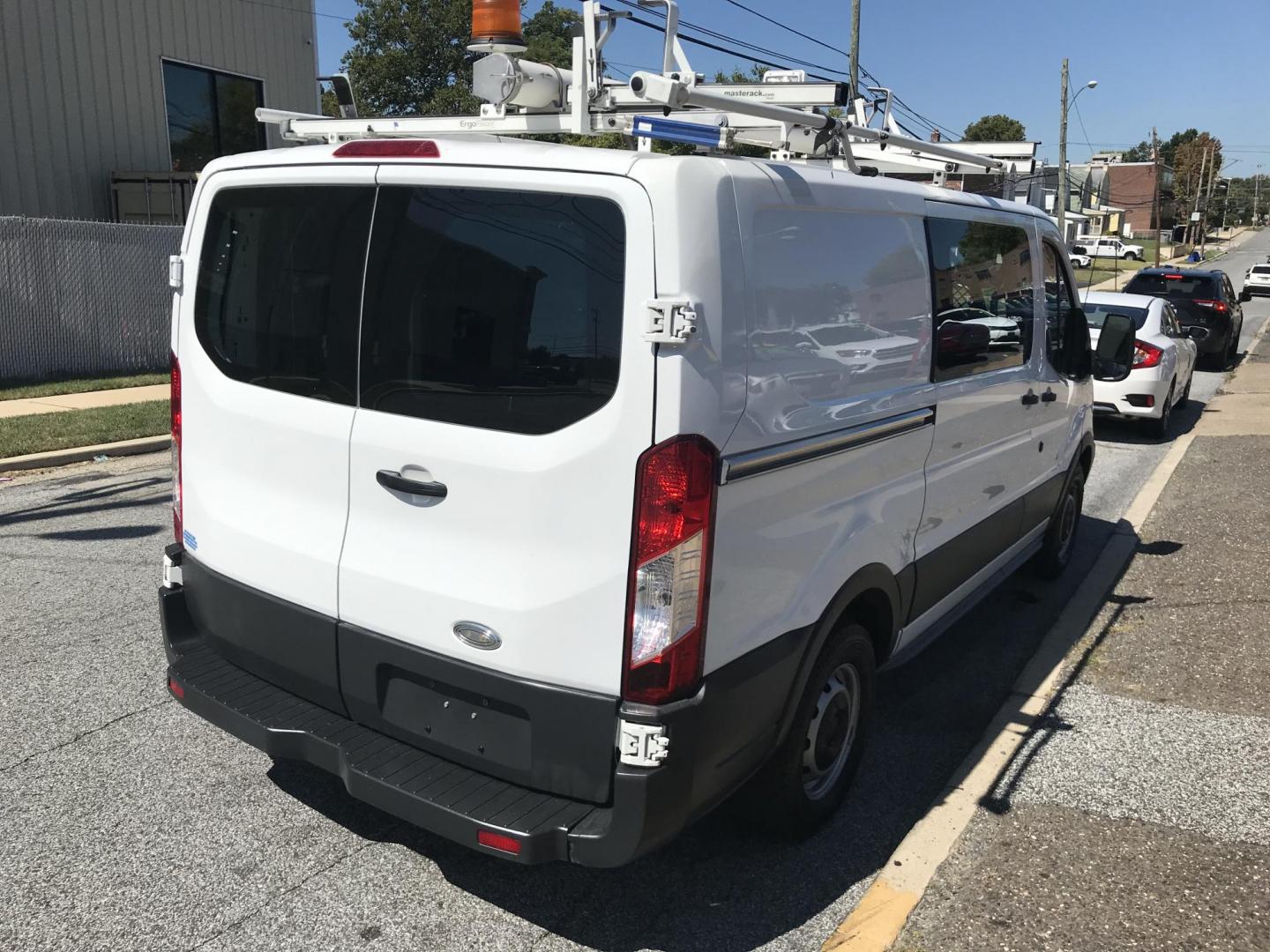 2015 White /Gray Ford Transit 150 Van Low Roof w/Sliding Pass. 130-in. WB (1FTNE1YM9FK) with an 3.7L V6 DOHC 24V engine, 6-Speed Automatic transmission, located at 577 Chester Pike, Prospect Park, PA, 19076, (610) 237-1015, 39.886154, -75.302338 - Photo#3