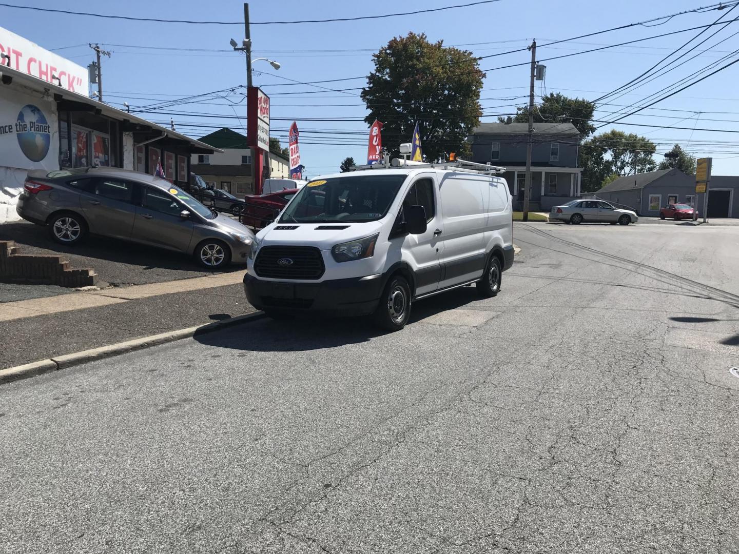 2015 White /Gray Ford Transit 150 Van Low Roof w/Sliding Pass. 130-in. WB (1FTNE1YM9FK) with an 3.7L V6 DOHC 24V engine, 6-Speed Automatic transmission, located at 577 Chester Pike, Prospect Park, PA, 19076, (610) 237-1015, 39.886154, -75.302338 - Photo#5